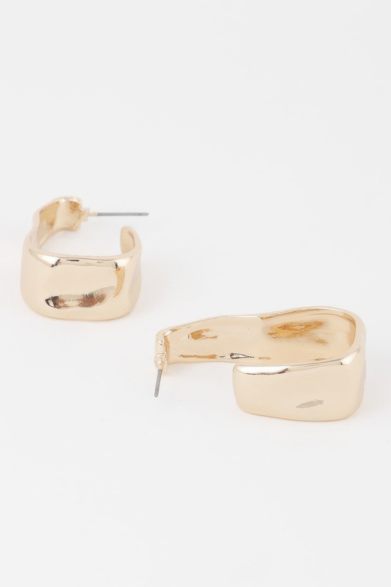 Plated Open Cuff Earrings Secondary image