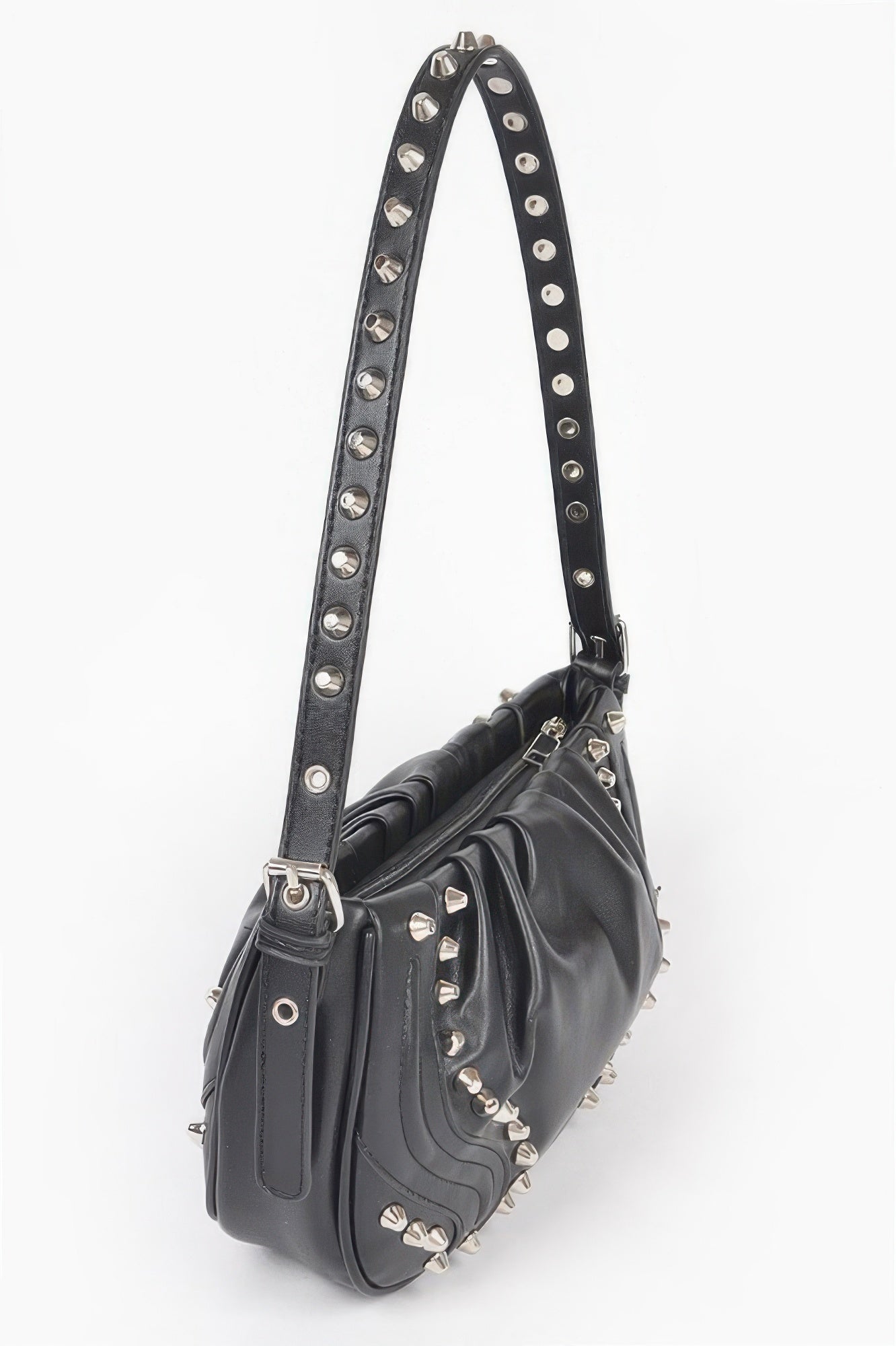Faux Leather Stud Shoulder Bag Secondary image