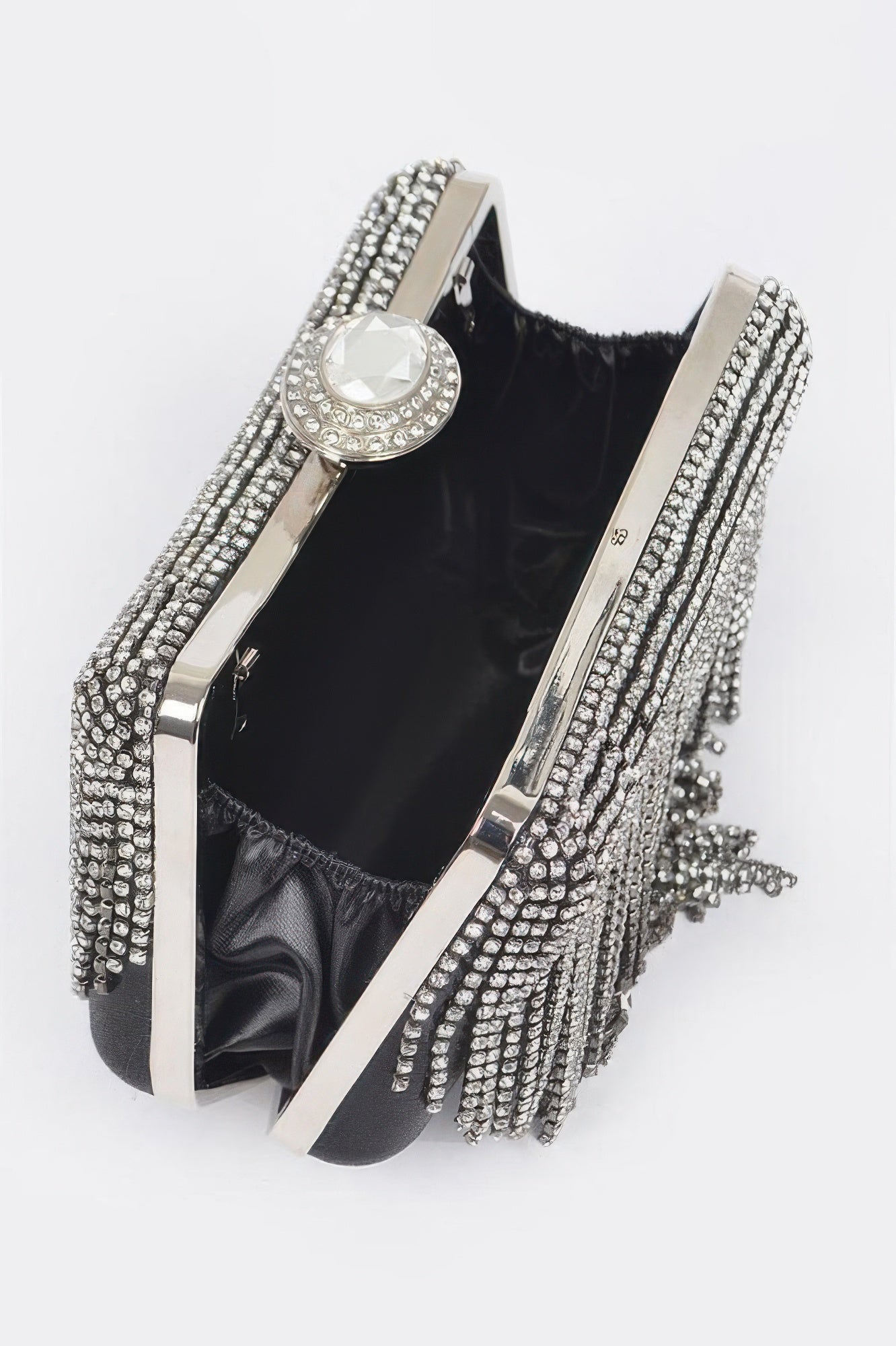 Rhinestone Fringe Party Cluth Secondary image
