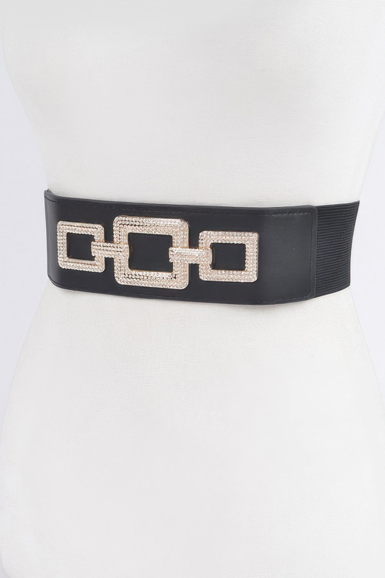 Rhinestone Link Elastic Belt Secondary image