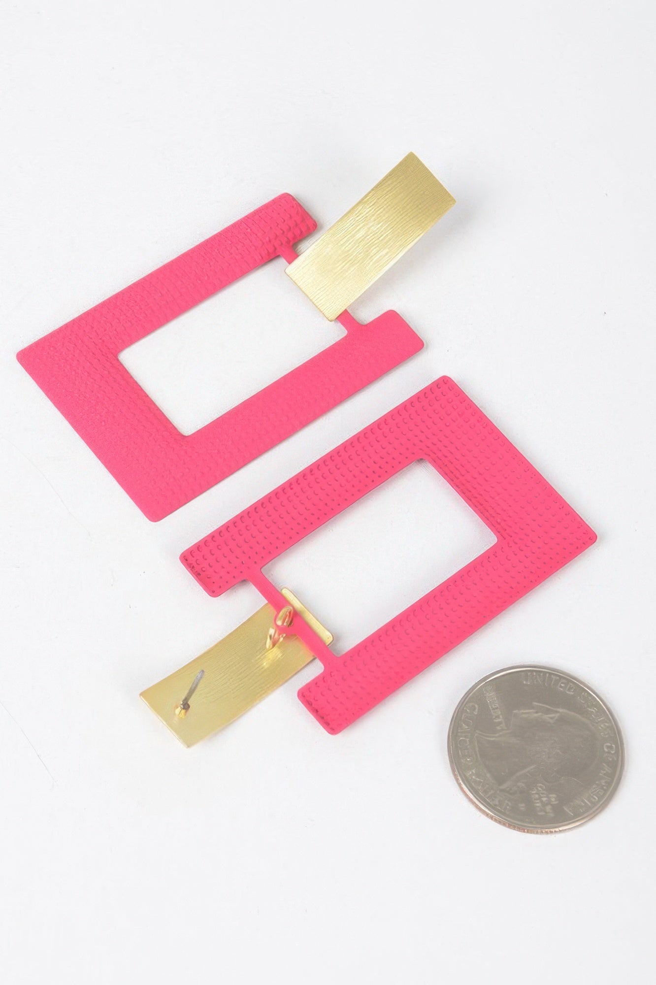 Rectangle Shape Drop Earring Secondary image