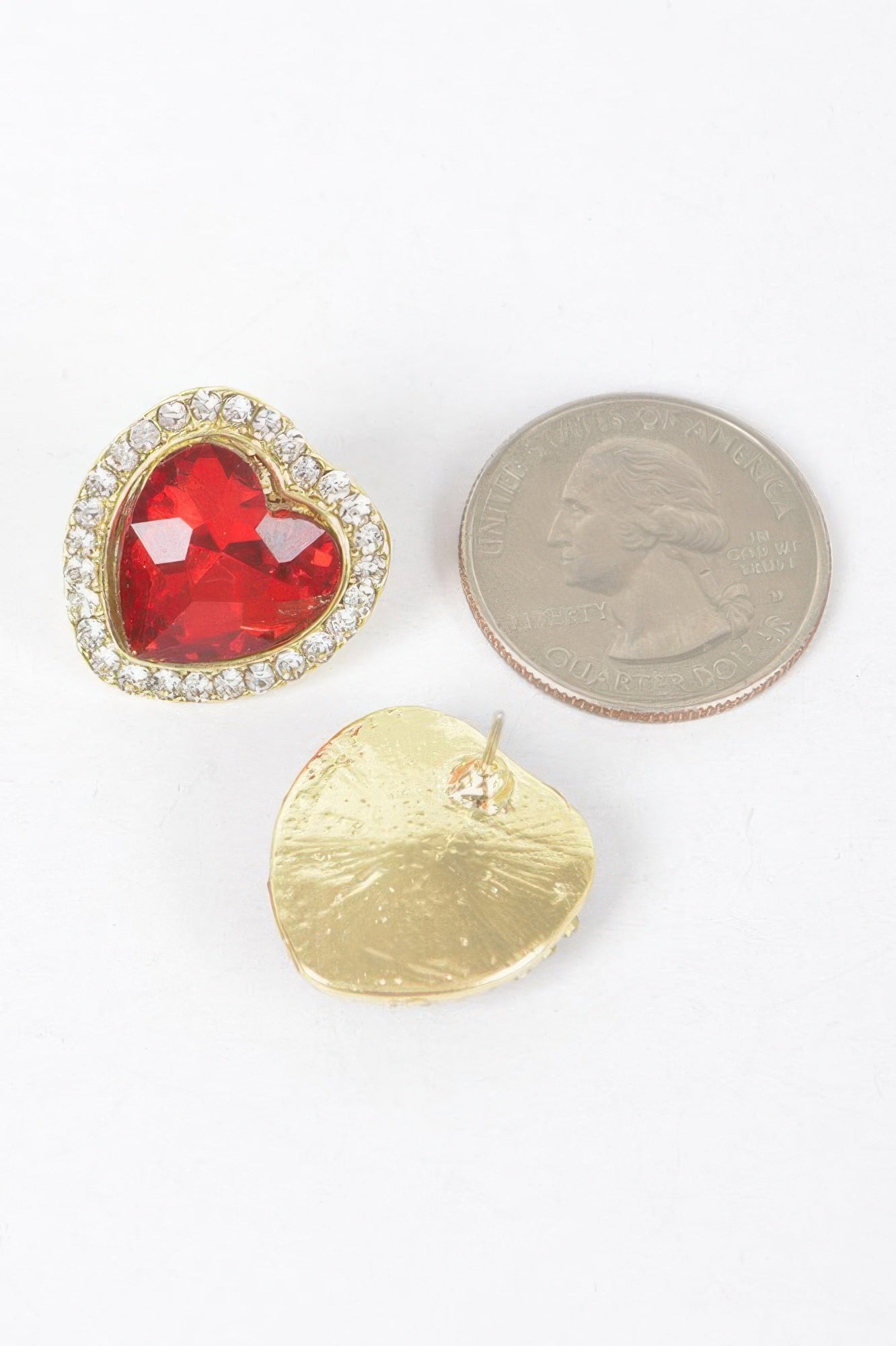 Heart Shape Stone Earring Secondary image
