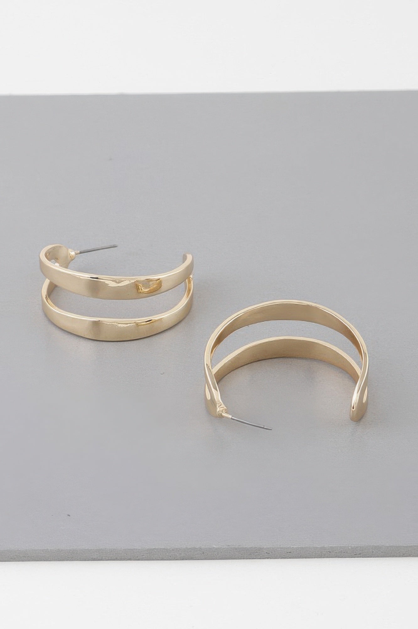 Melted Open Hoop Earrings Secondary image