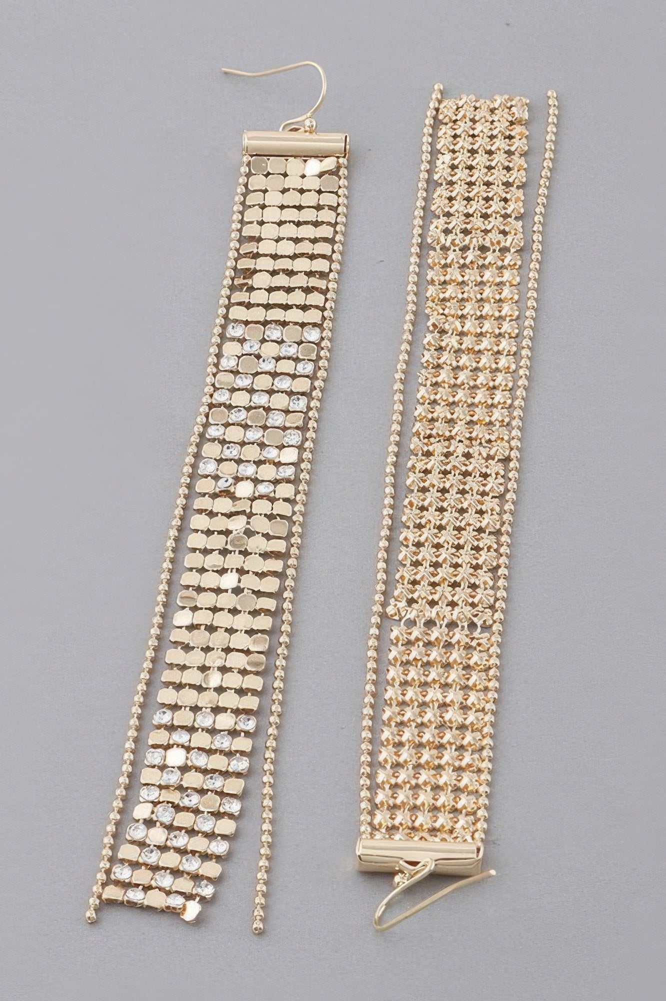 Sequin Jewel Bar Drop Earrings Secondary image