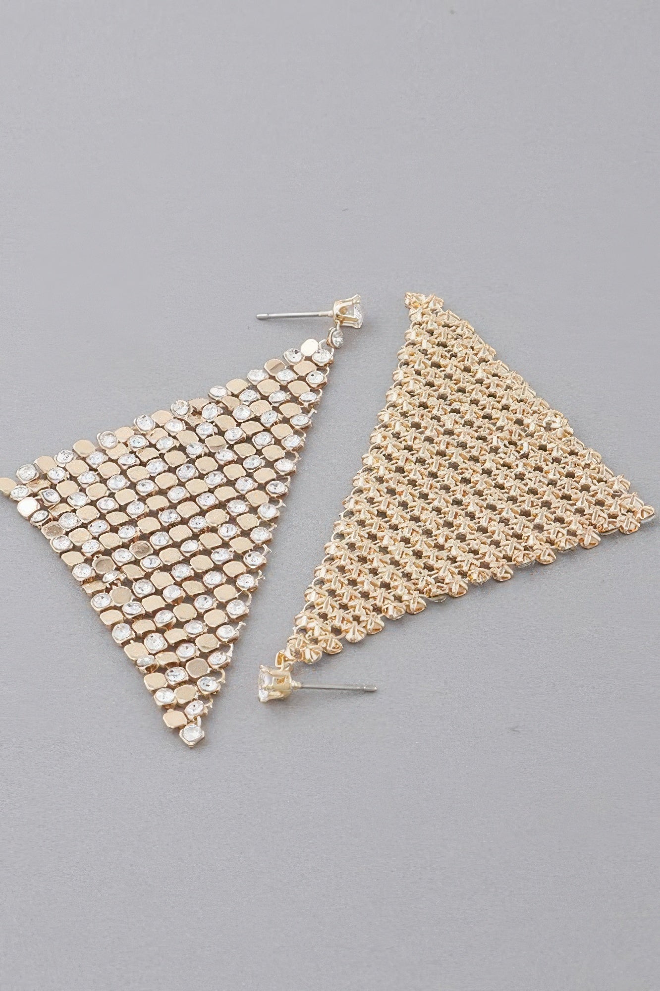 Sequin Jewel Curtain Drop Earrings Secondary image