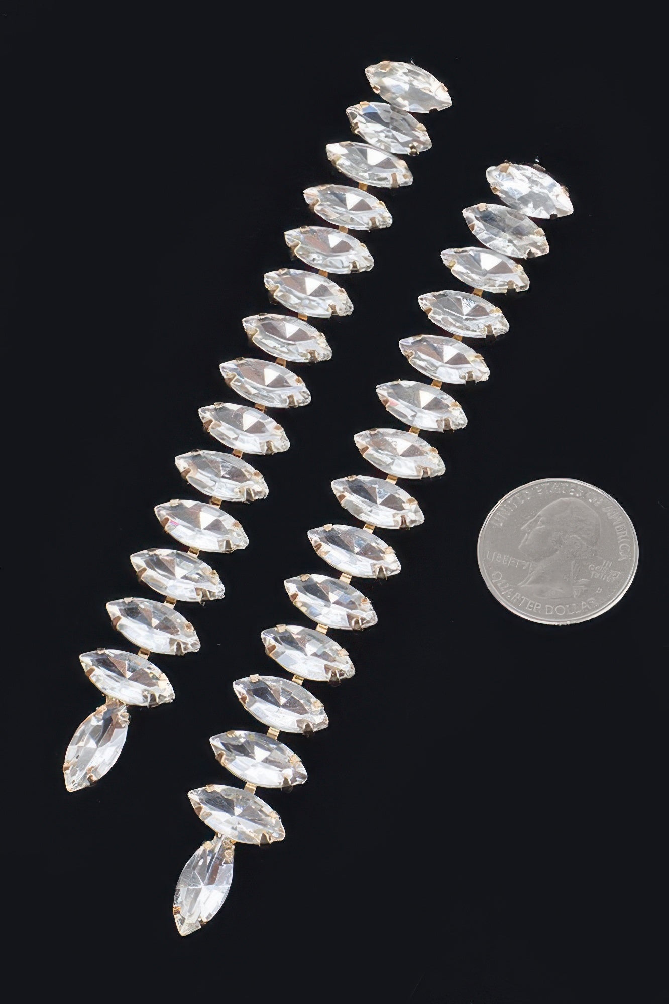 Long Stringed Gem Earring Secondary image