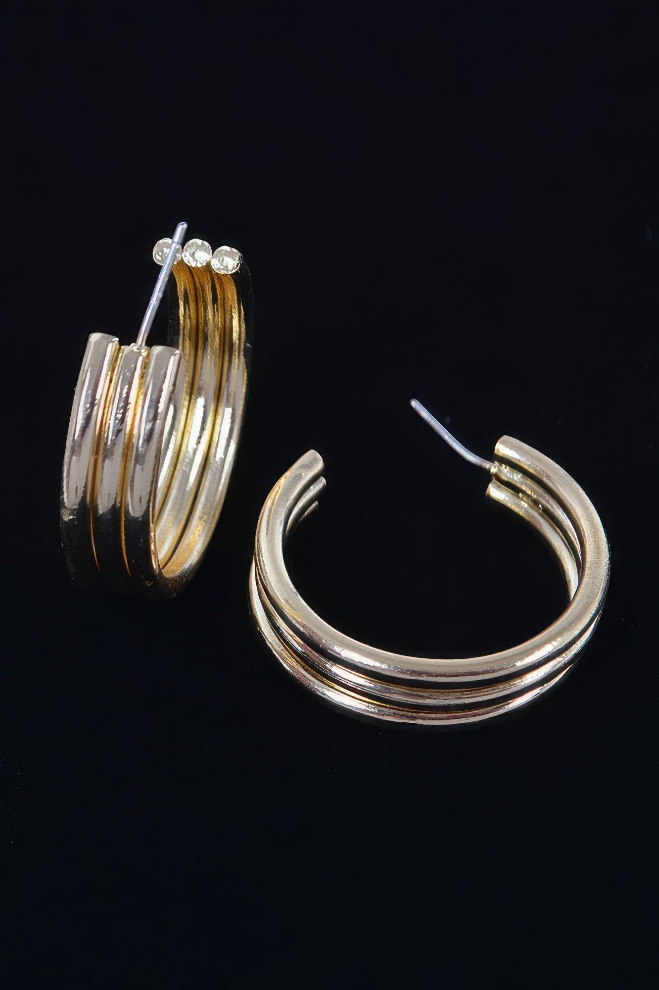 Triple Hoop Earring Secondary image