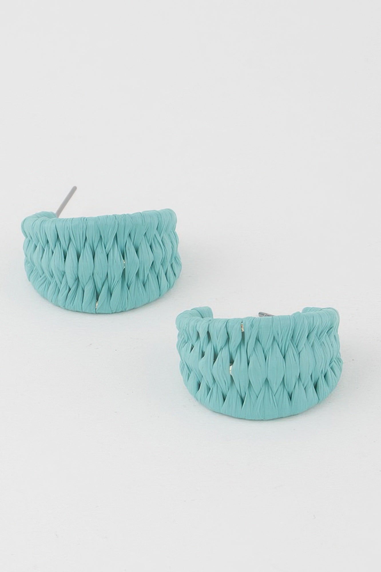 Triple Weaved Hoop Earrings Secondary image