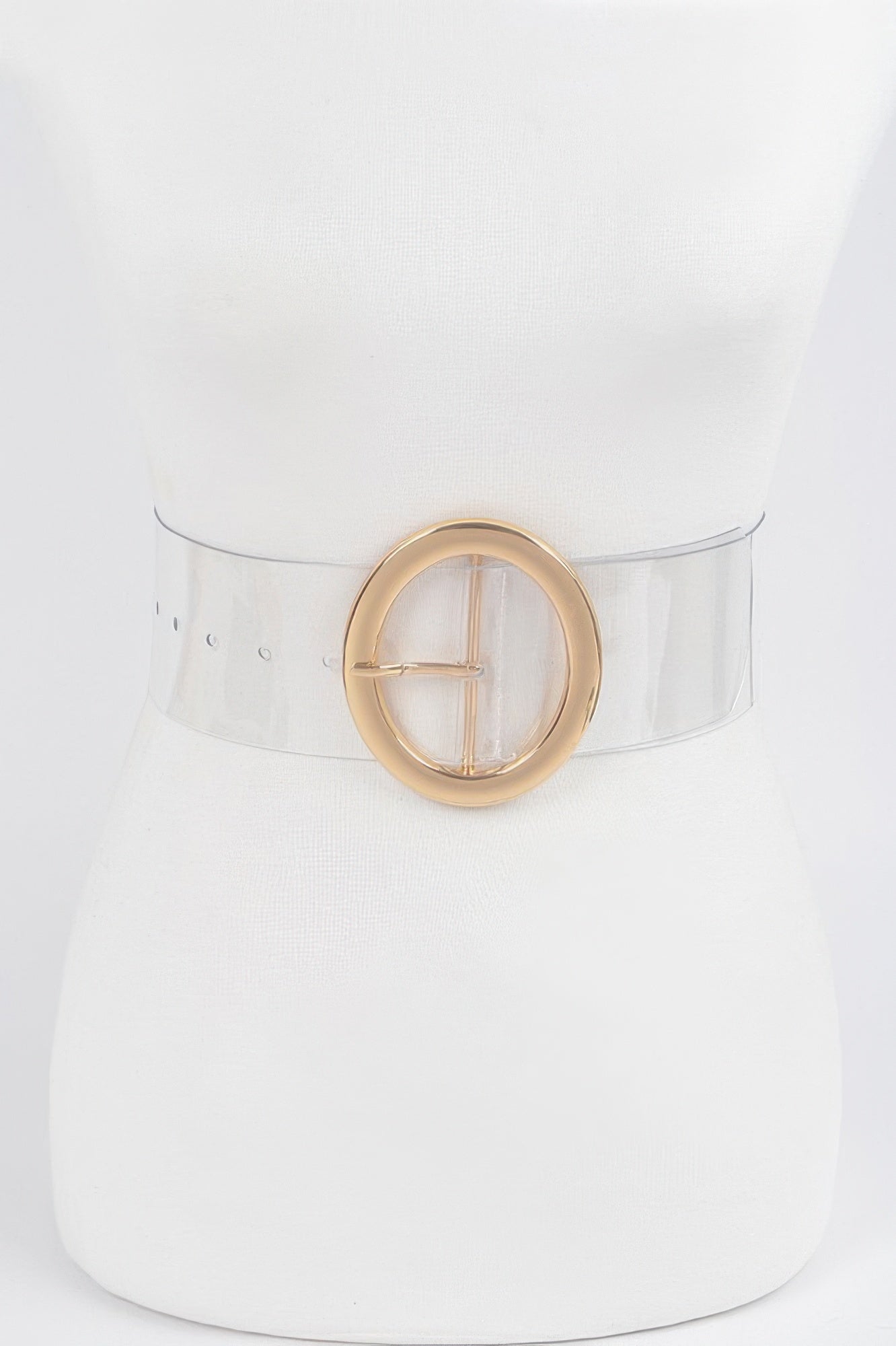 Transparent Round Buckle Belt Secondary image