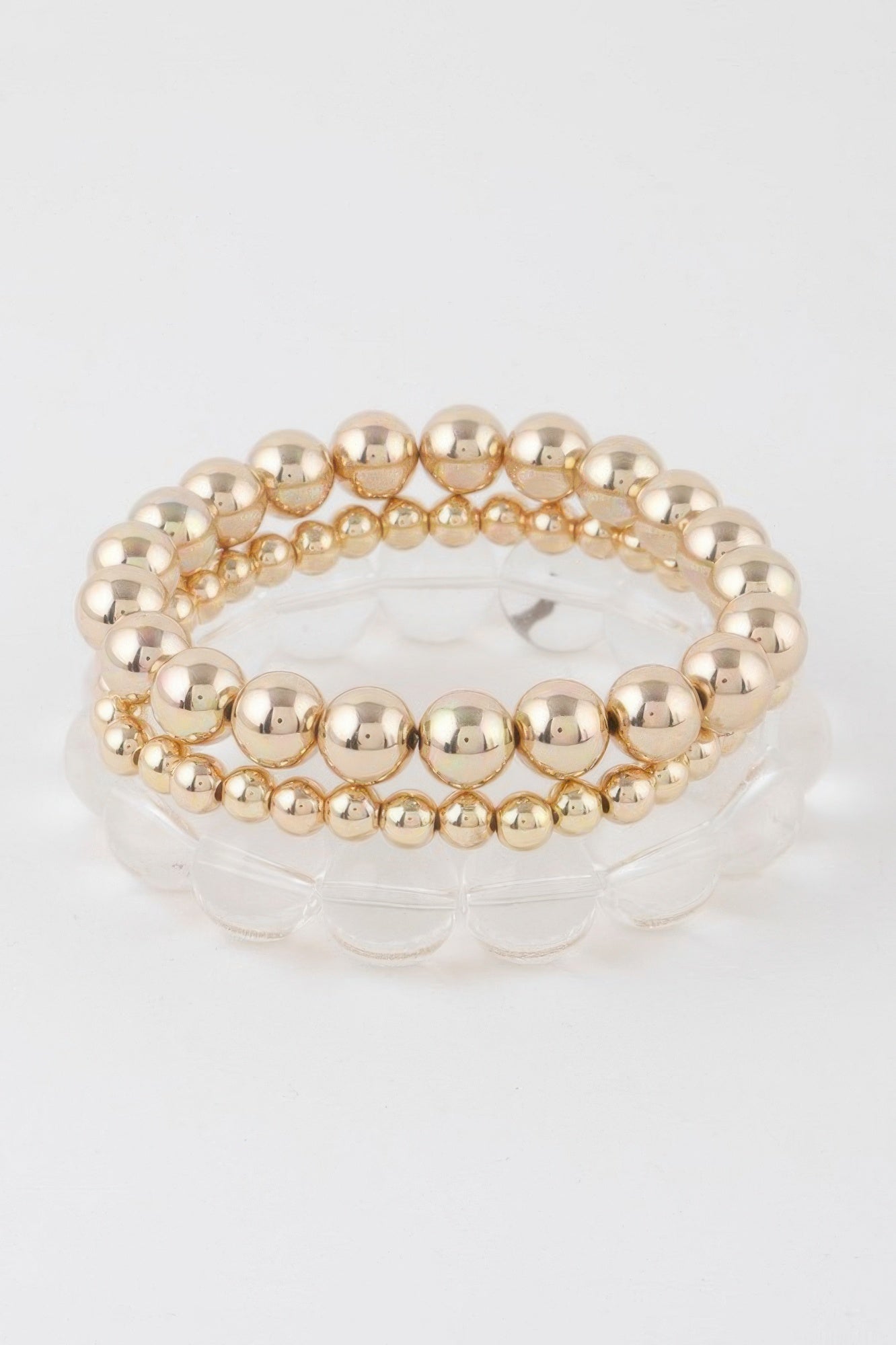 Minimal Triple Beaded Bracelet Secondary image