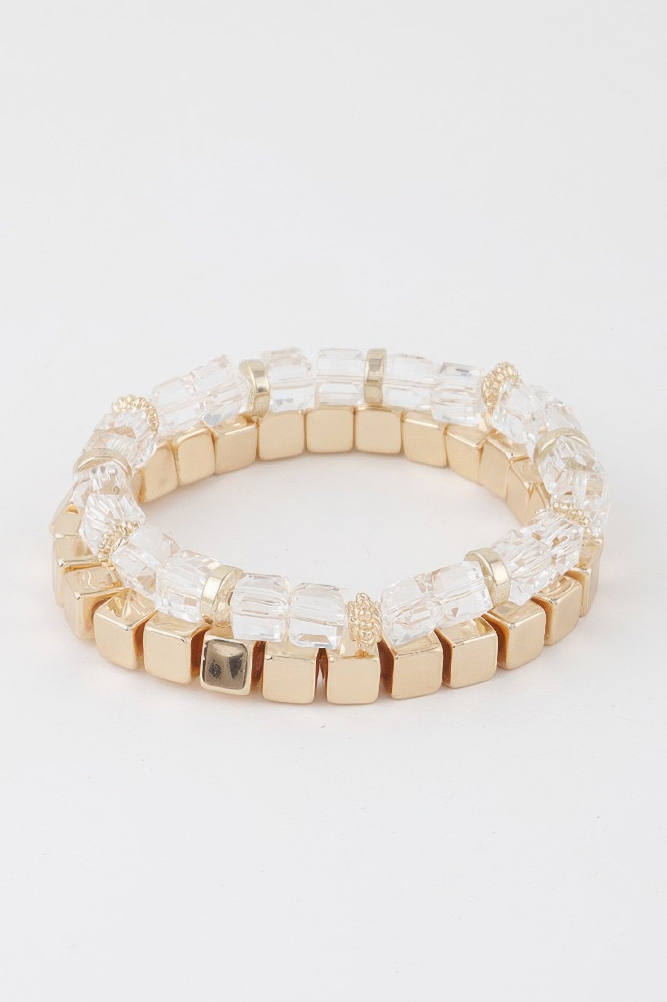 Double Clear Block Bracelet Secondary image