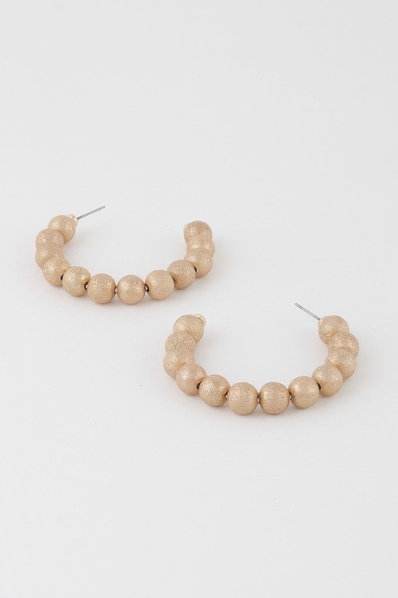 Multi Beaded Hoop Earrings Secondary image