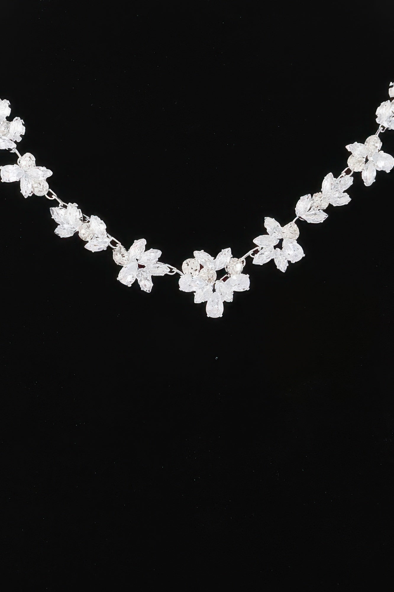 Crystal Flower Charm Necklace Secondary image