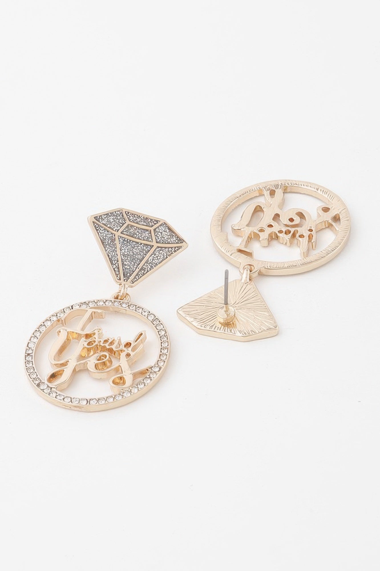 I Said Yes Rhinestone Earrings Secondary image