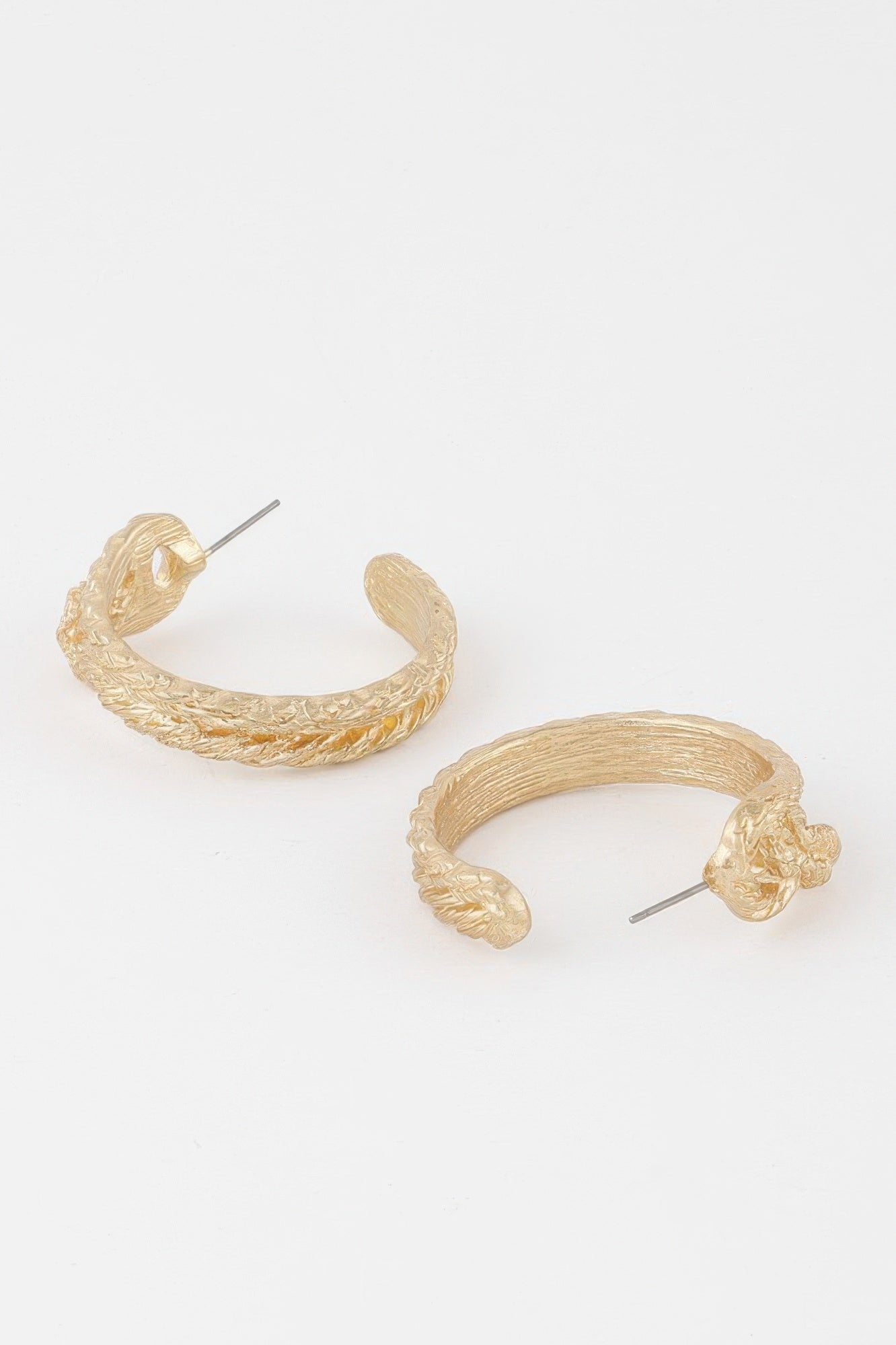 Braided Snake Hoop Earrings Secondary image