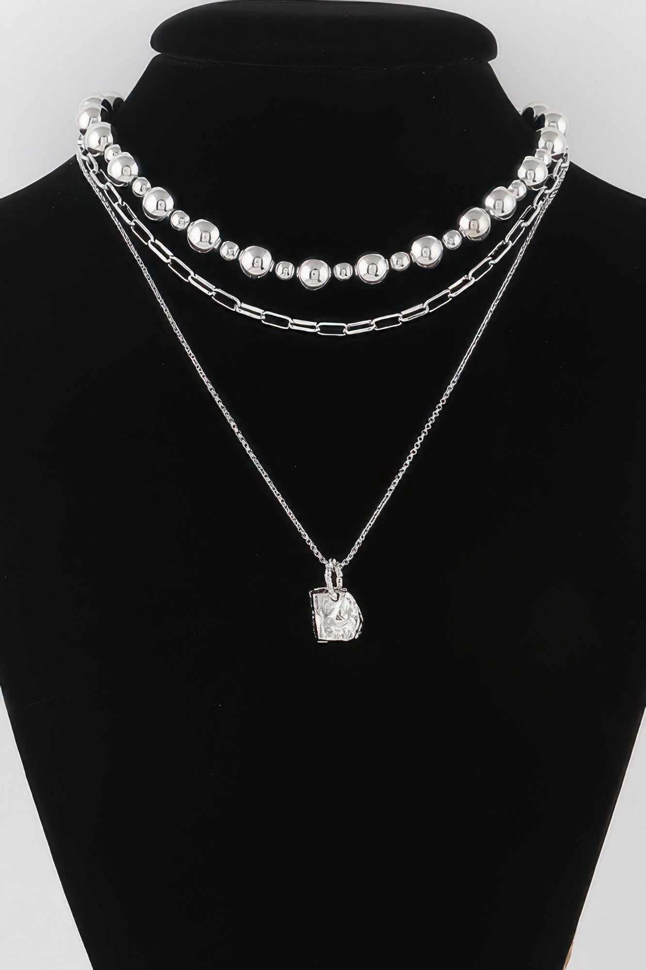 Multi Beaded Chain Necklace Secondary image
