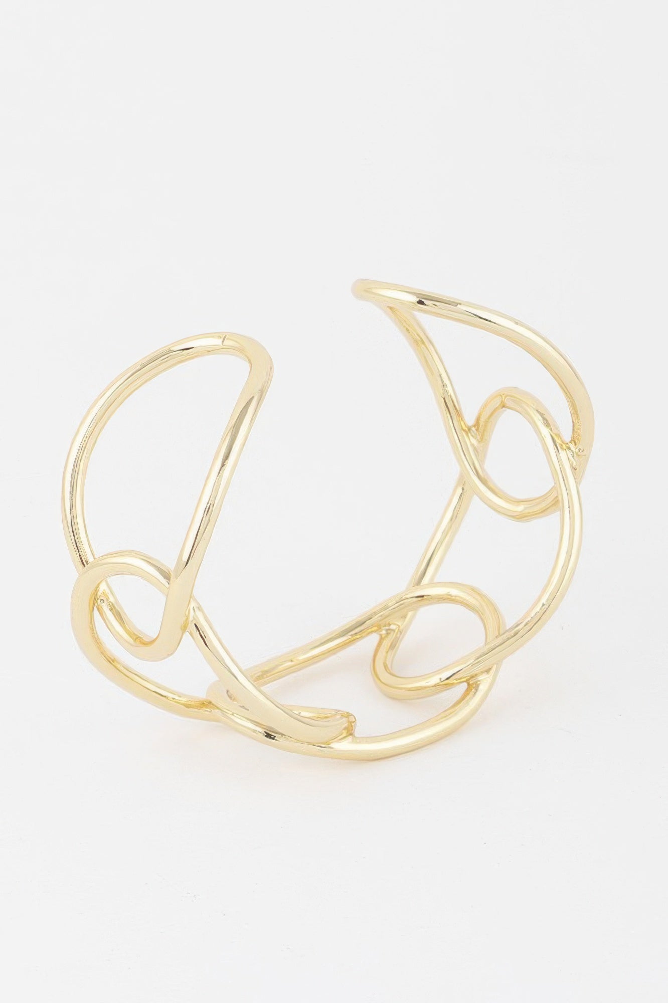 Minimal Wire Cuff Bracelet Secondary image