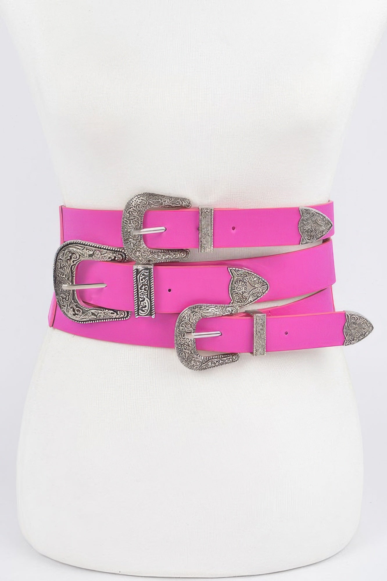 Multi Buckles Elastic Belt Secondary image
