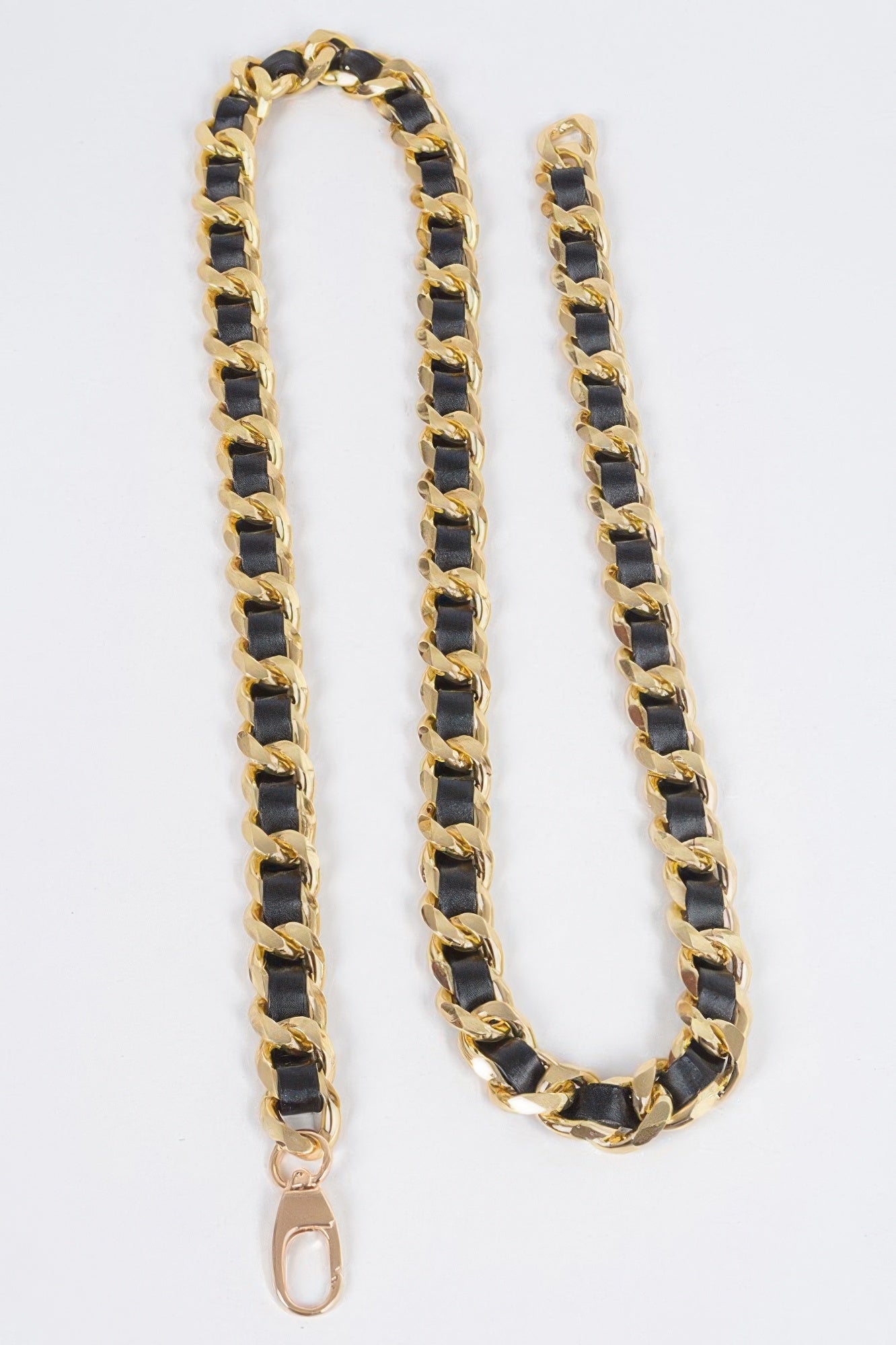Faux Leather Oversized Chain Belt Secondary image