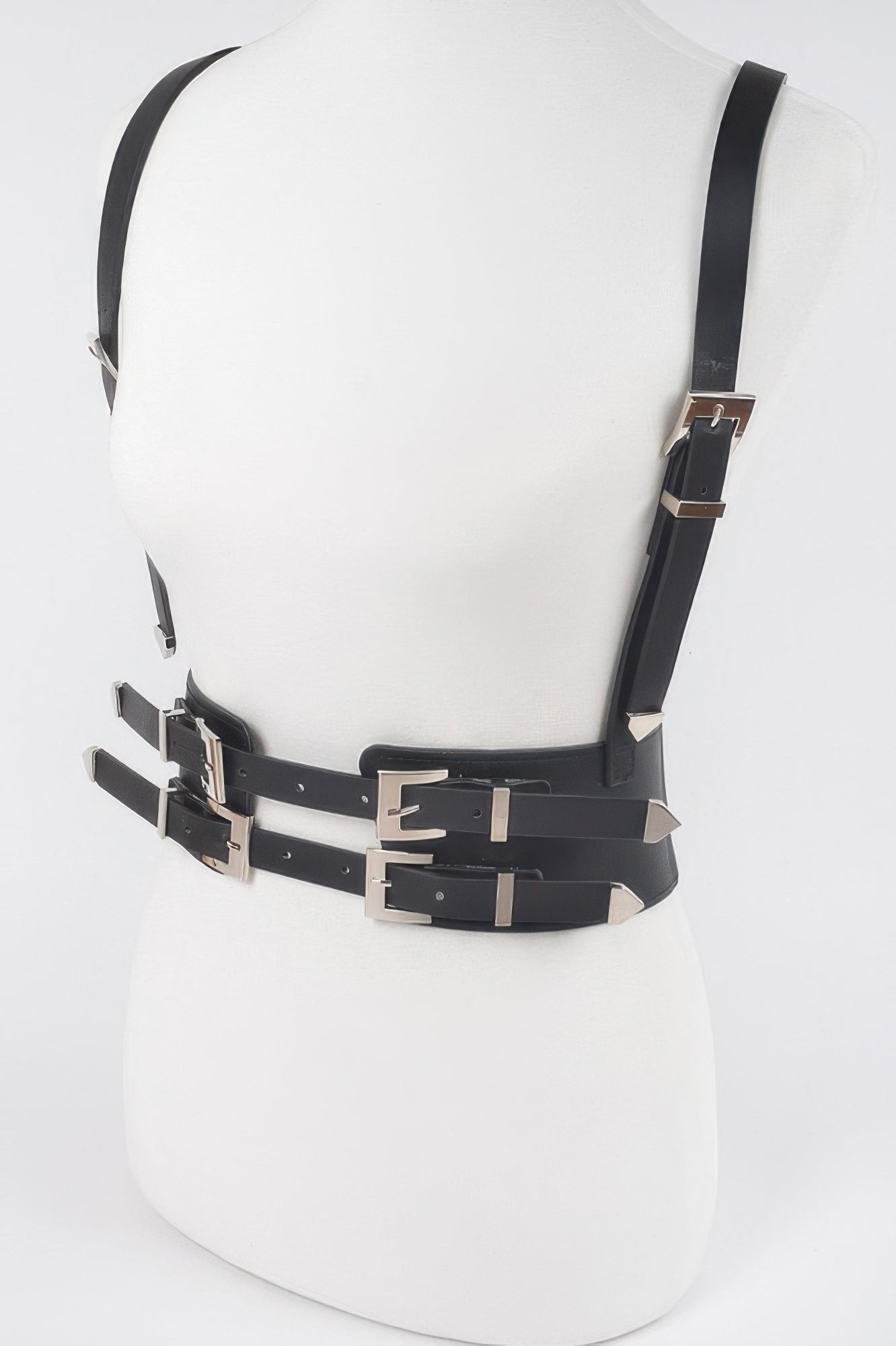 Multi Buckle Plus Size Harness Belt Secondary image