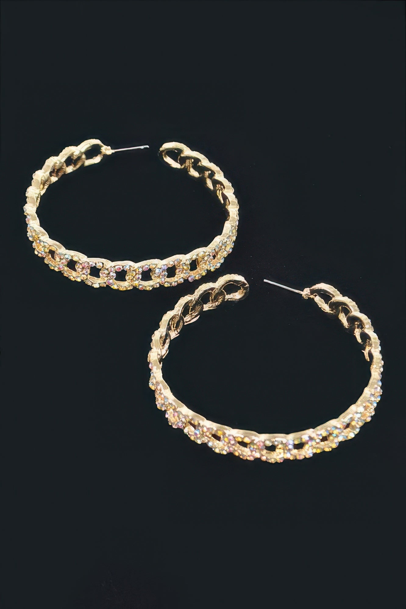 Rhinestone Hoop Earring Secondary image
