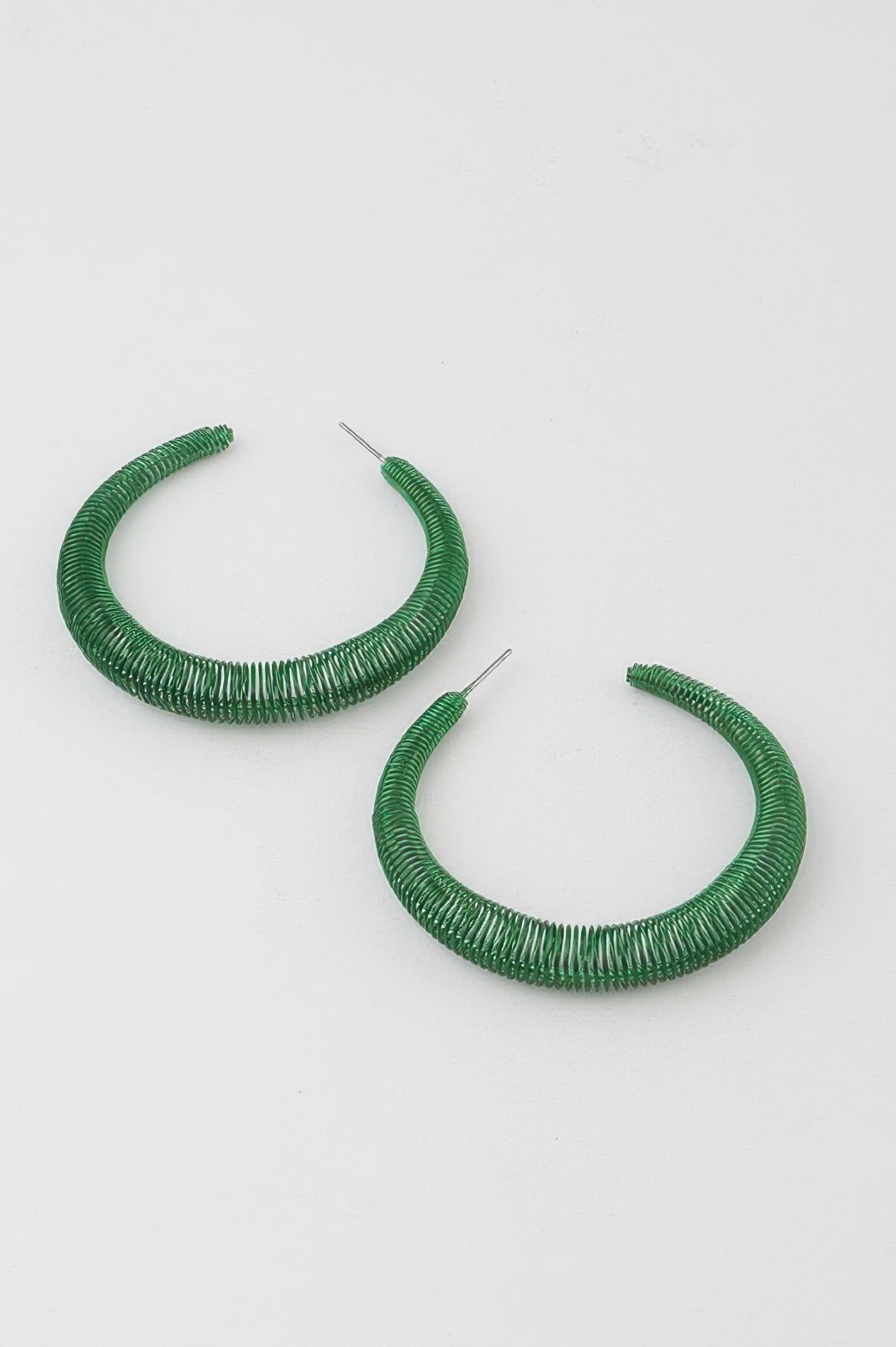 Wire Wrapped Hoop Earrings Secondary image