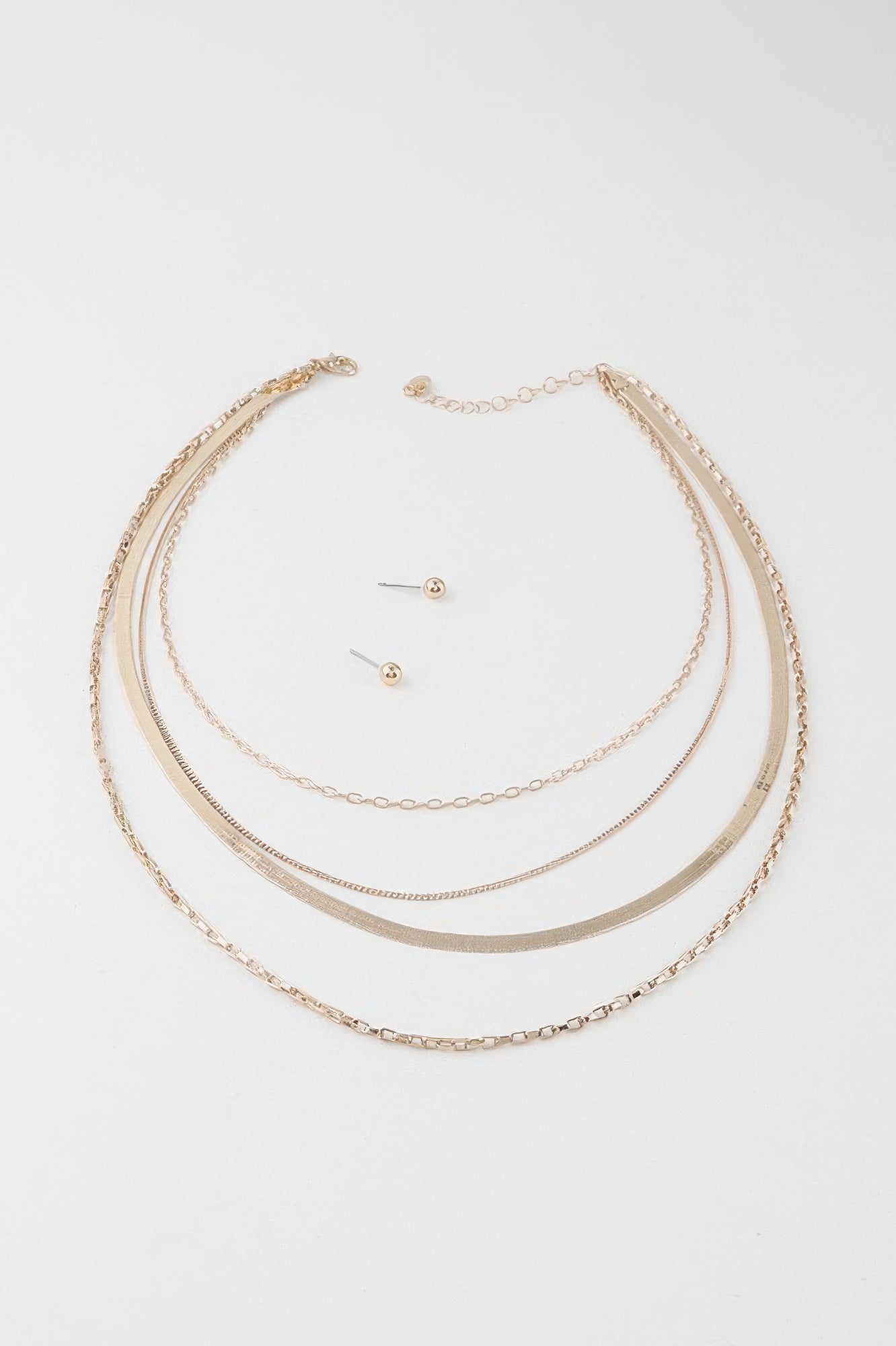 Multi Snake Chain Necklace Secondary image