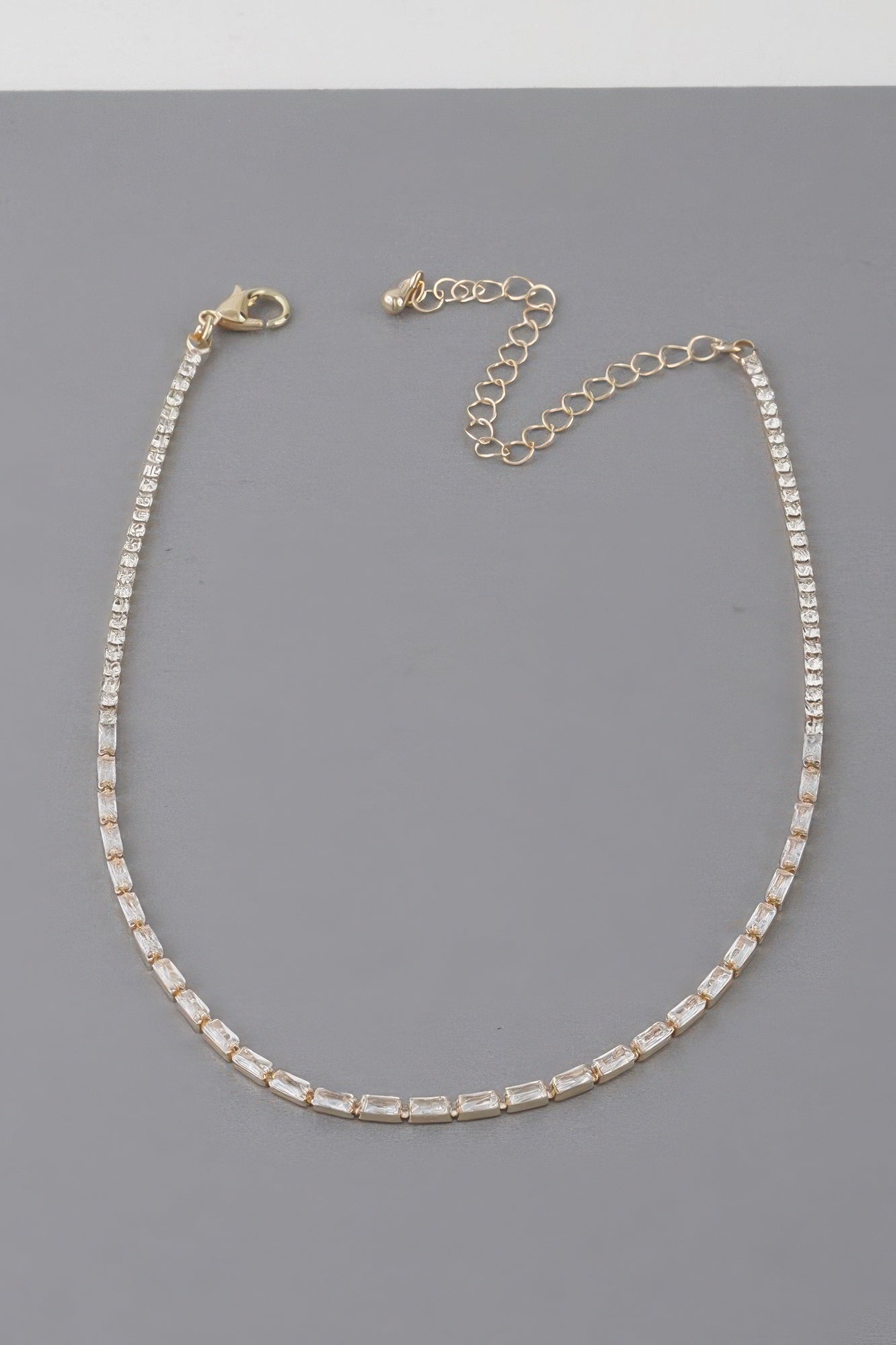 Cubic Crystal Jewel Necklace Secondary image