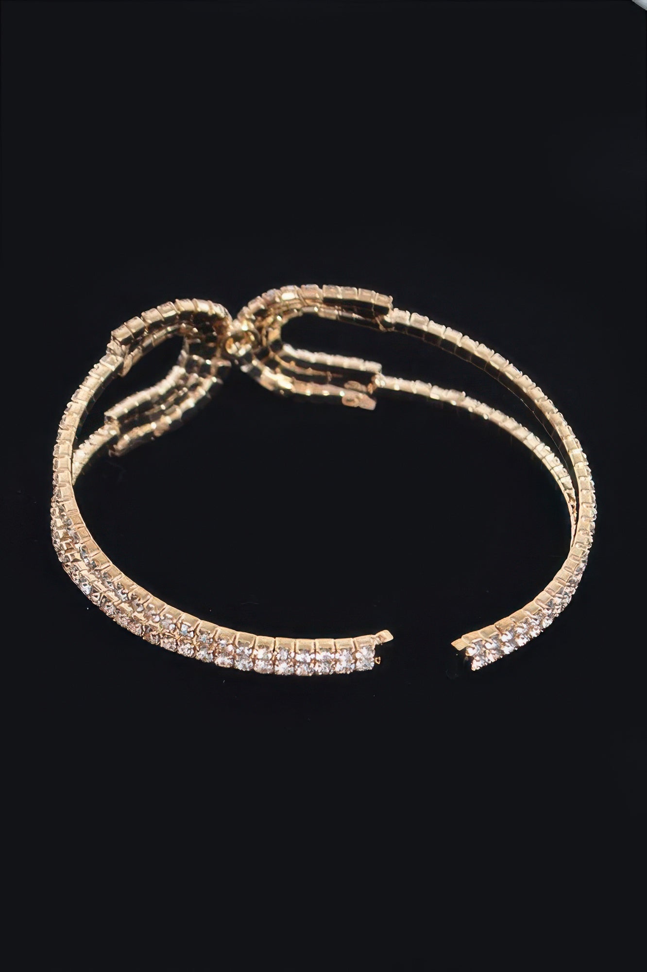Wrap Rhinestone Bangle Secondary image