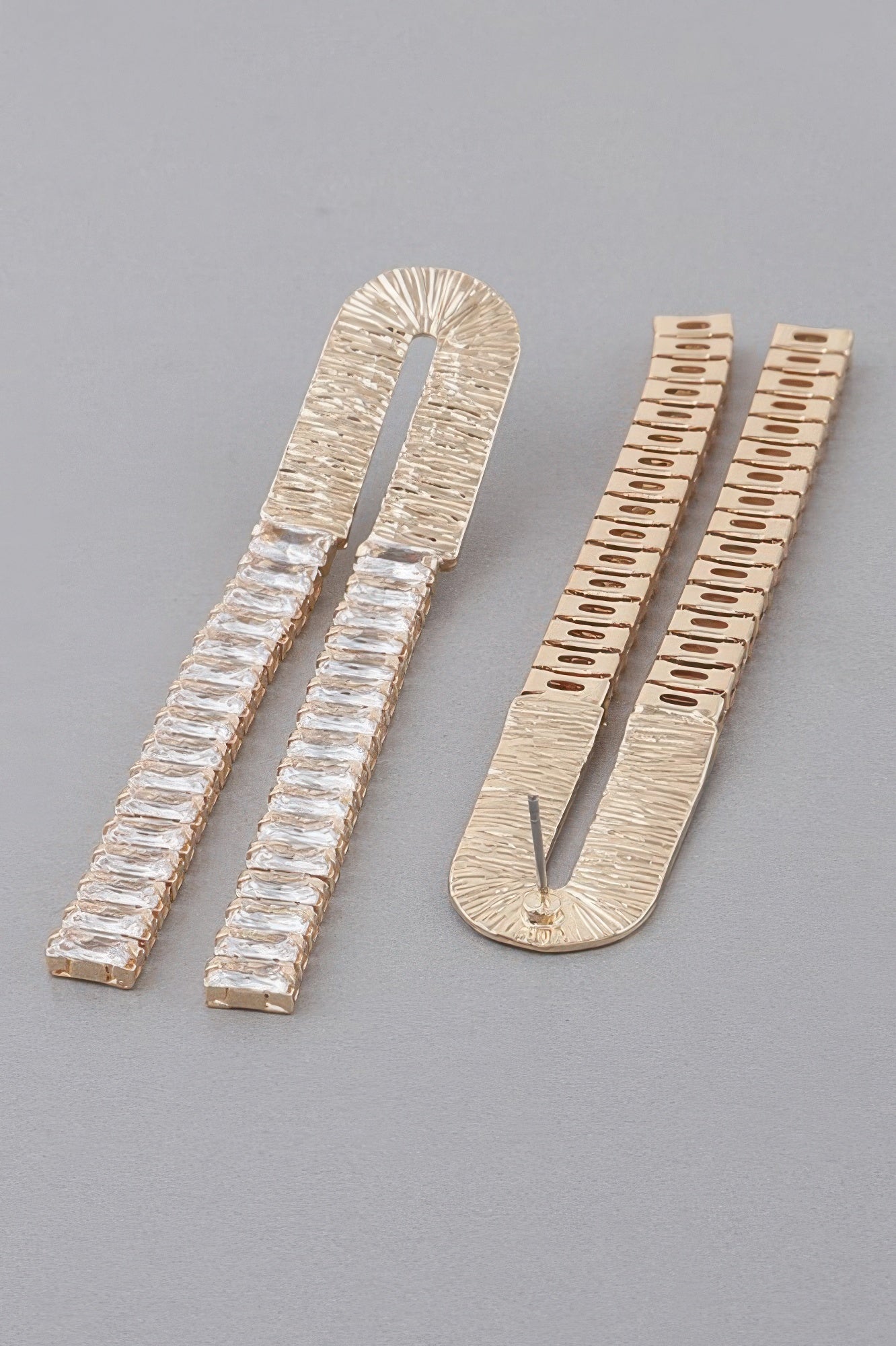 Crystal Arch Drop Earrings Secondary image