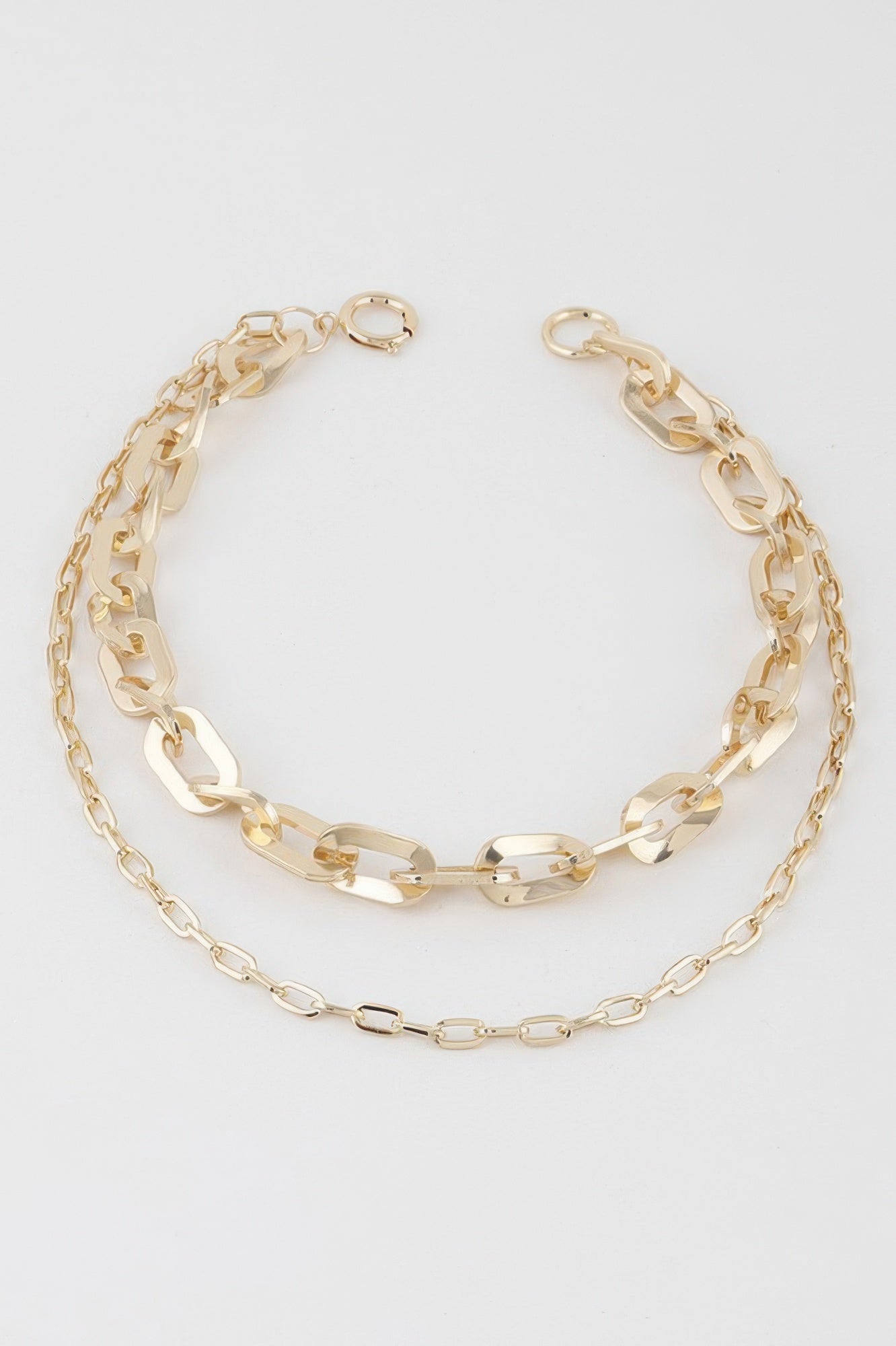 Double Link Chain Necklace Secondary image