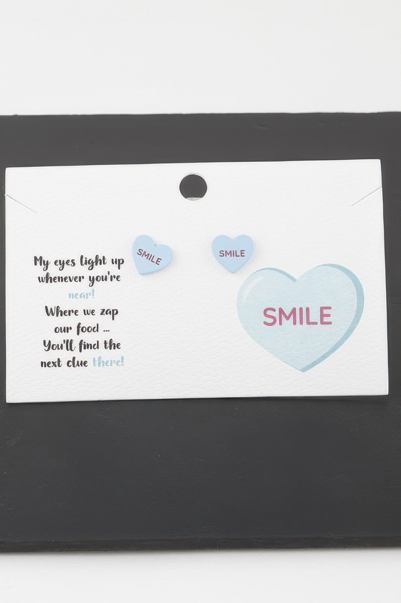 Smile Heart Stud Earrings Secondary image