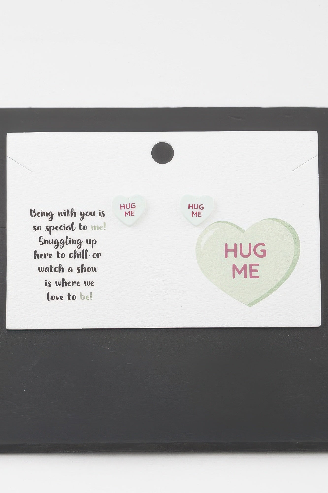 Hug Me Heart Stud Earrings Secondary image