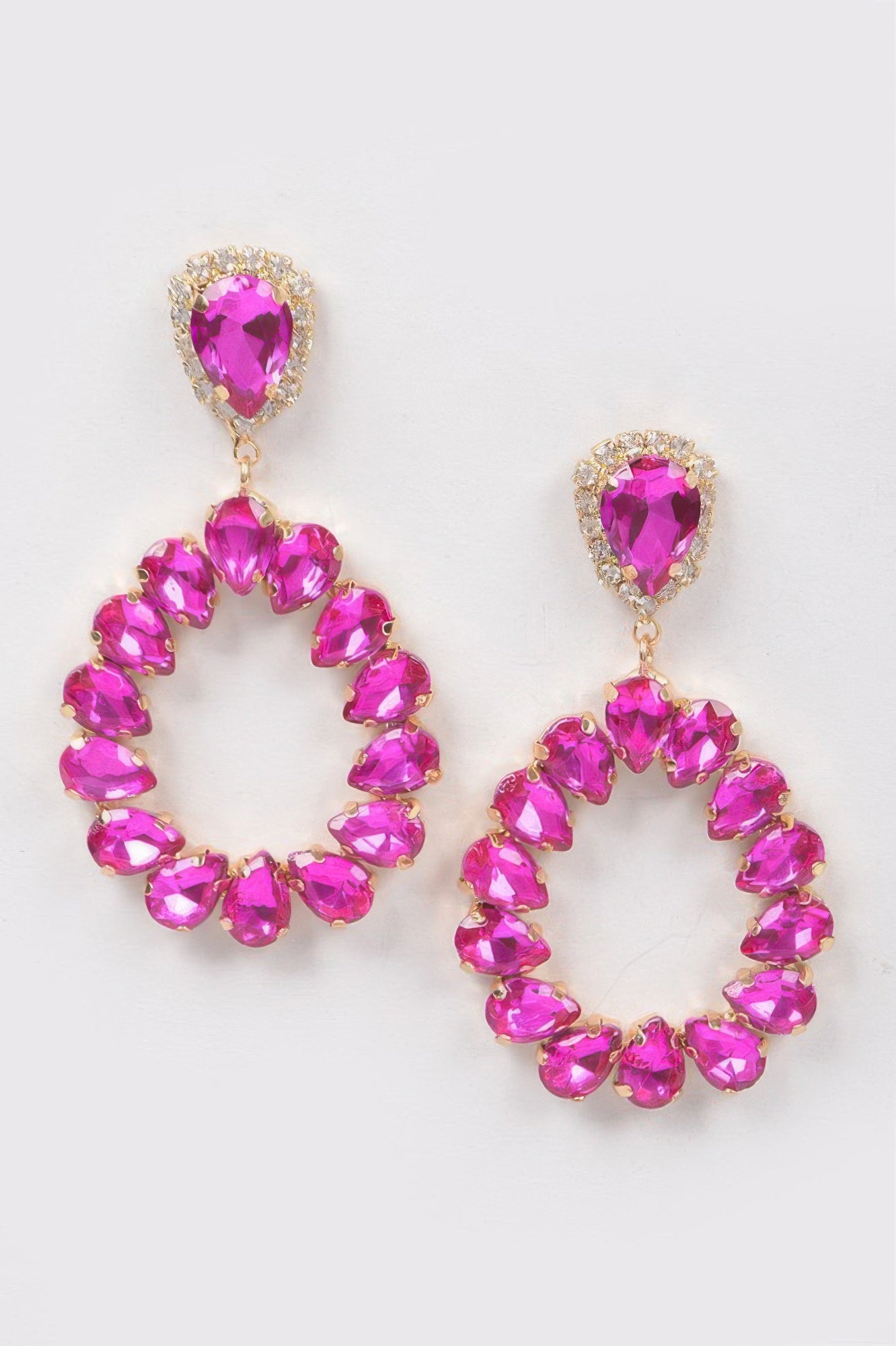 Tear Drop Stone Earring Secondary image