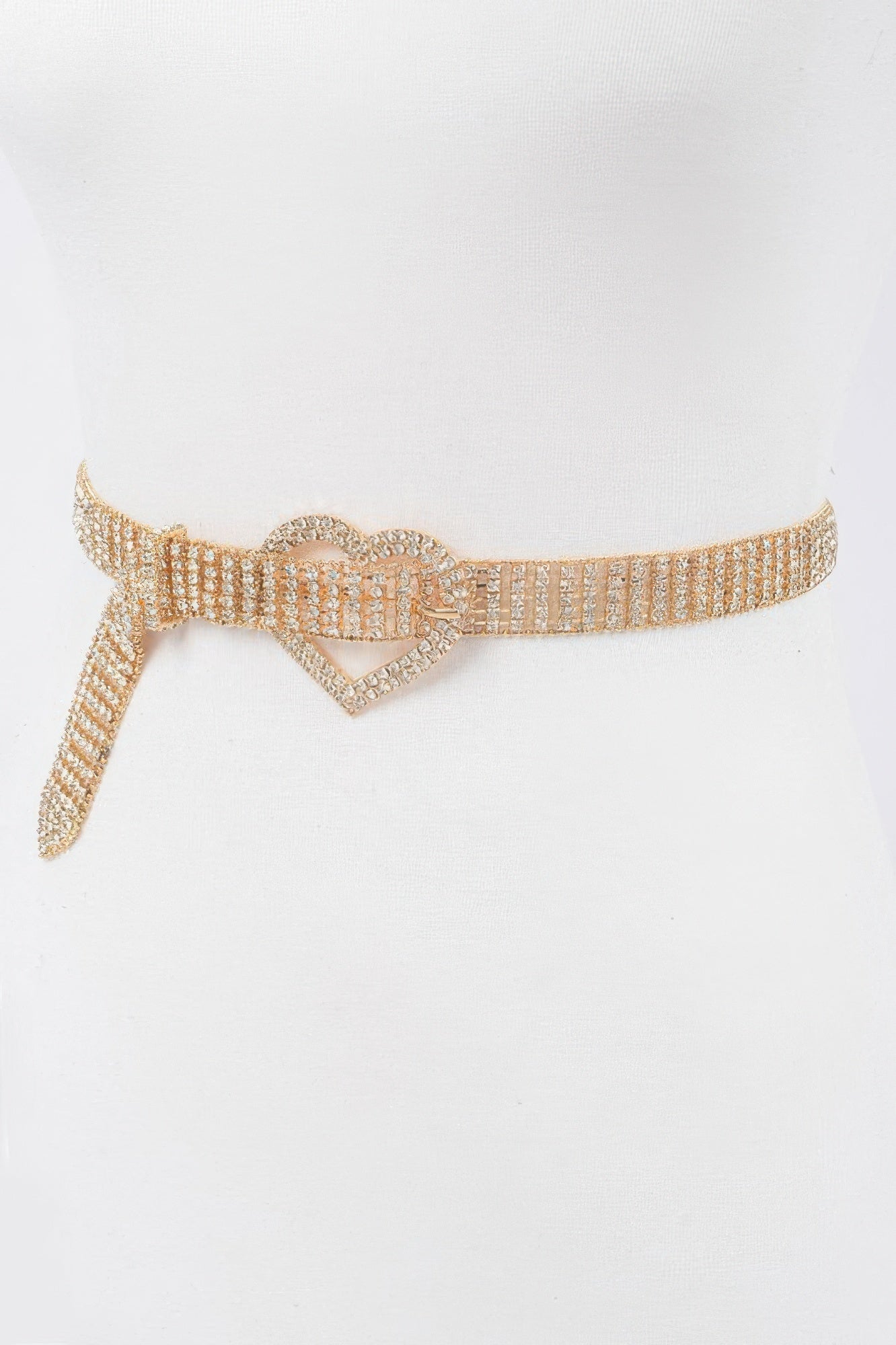 Heart Shape Buckle Rhinestone Belt Secondary image