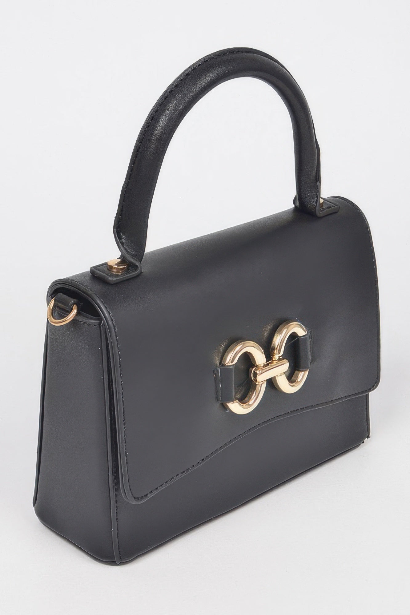 Faux Leather Top Handle Bag Secondary image