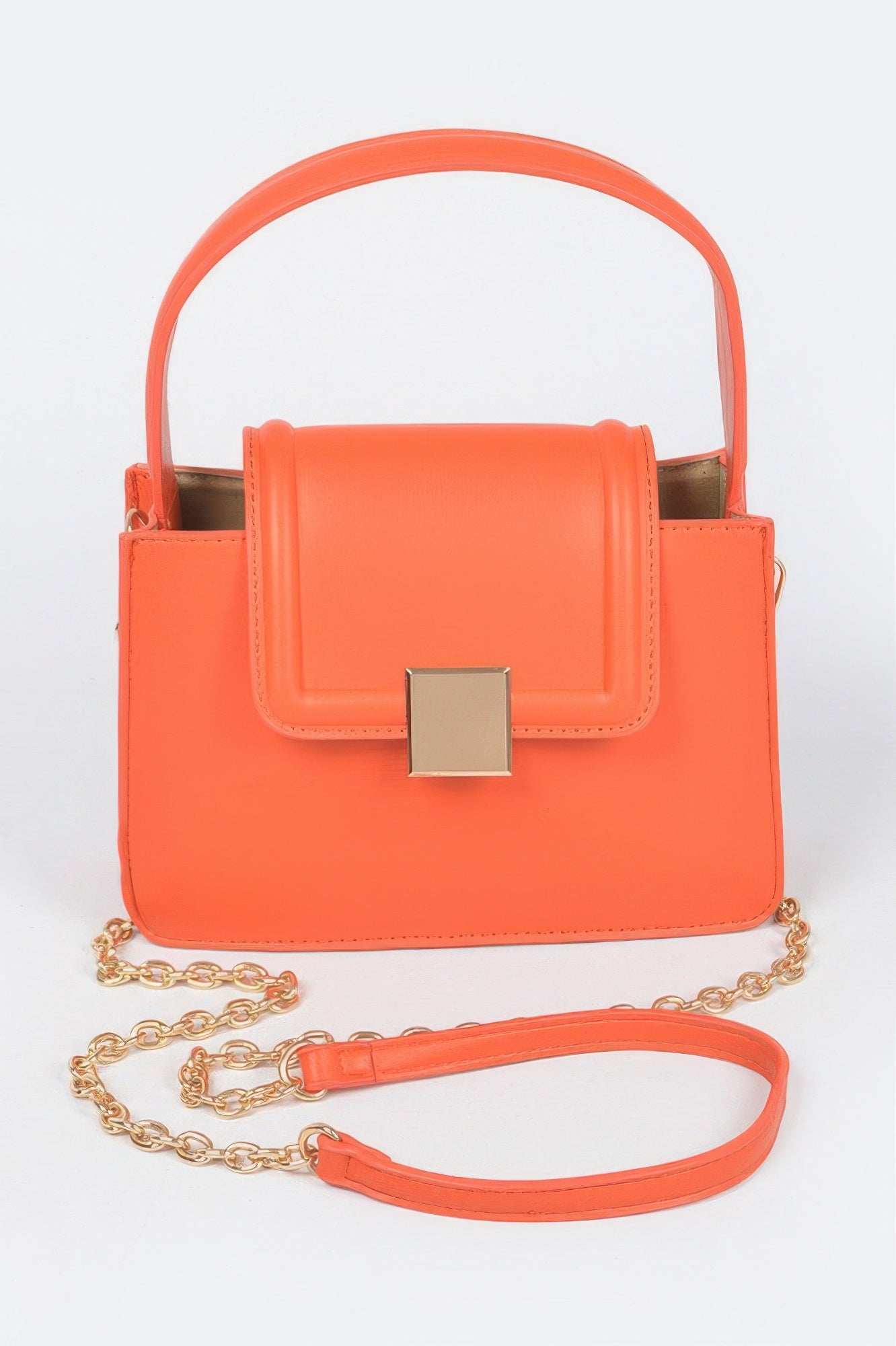 Faux Leather Top Handle Crossbody Bag Secondary image