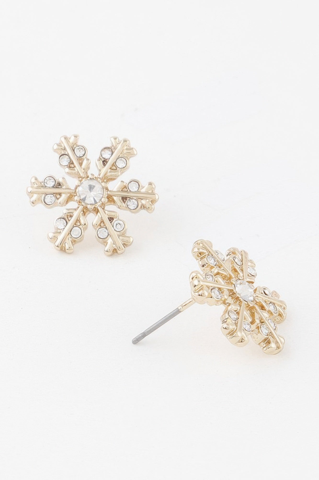 Winter Snowflake Stud Earrings Secondary image