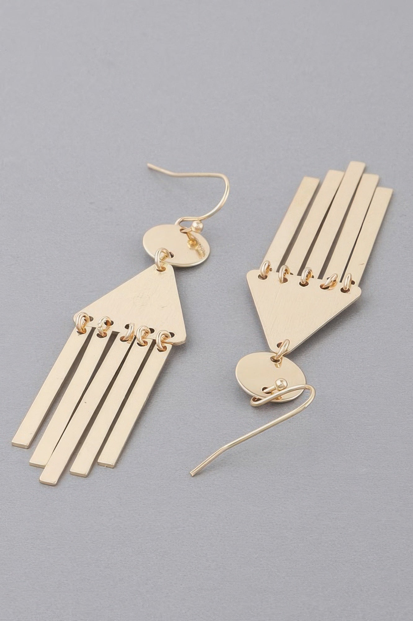 Geometric Bar Drop Earrings Secondary image