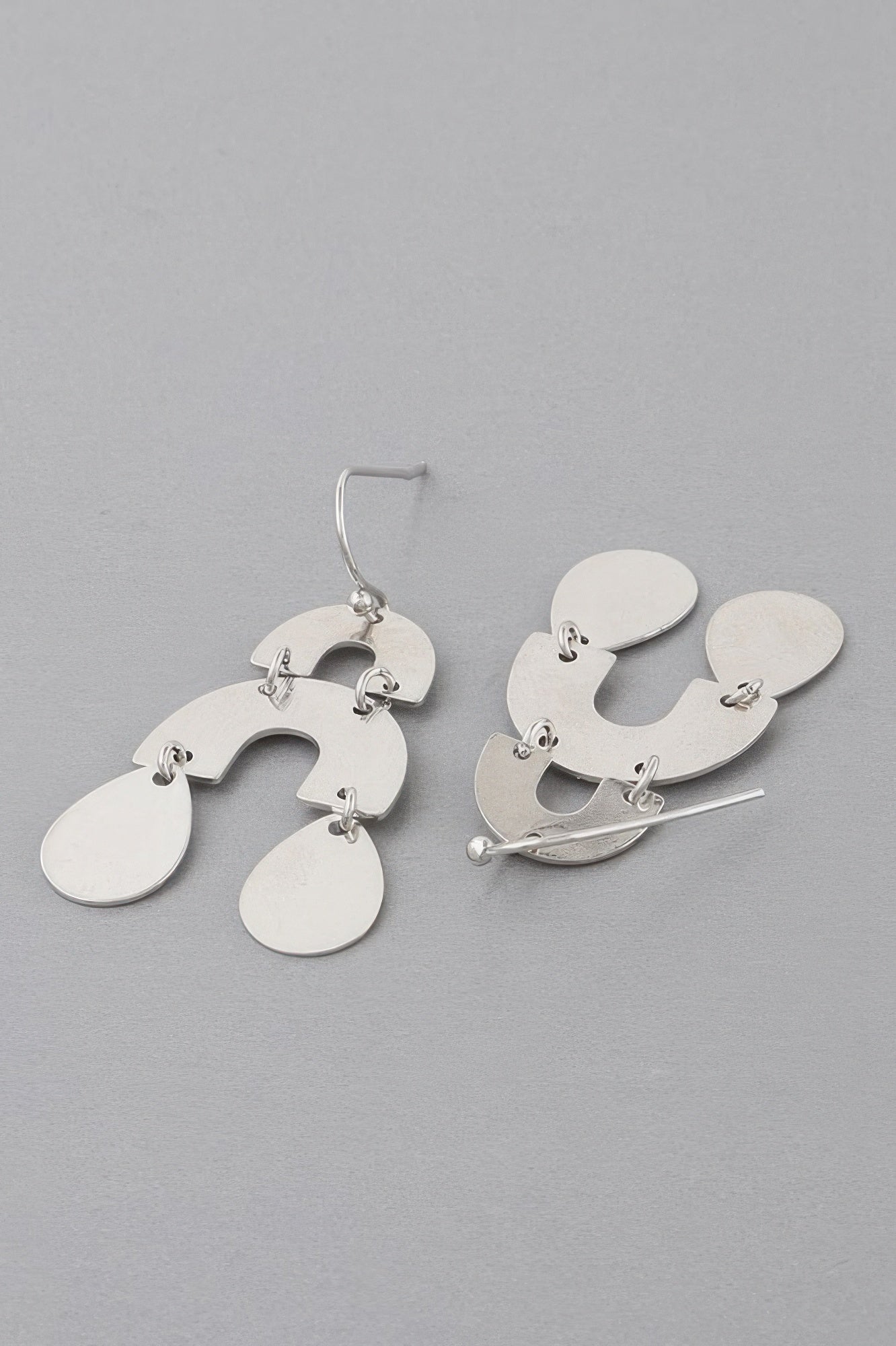 Double Arch Teardrop Earrings Secondary image