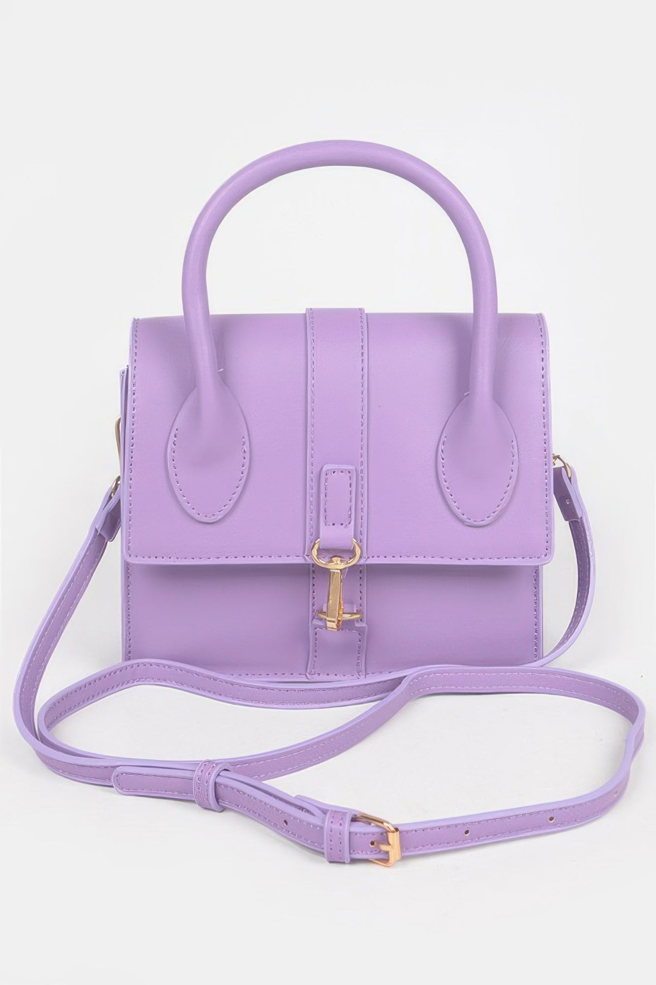 Faux Leather Top Handle Bag Secondary image
