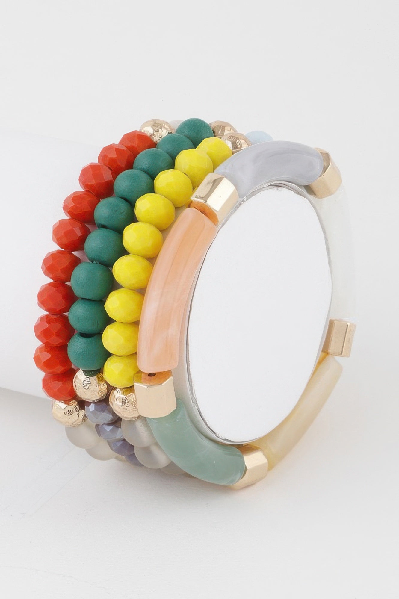 Multi Beaded Tube Bracelet Secondary image