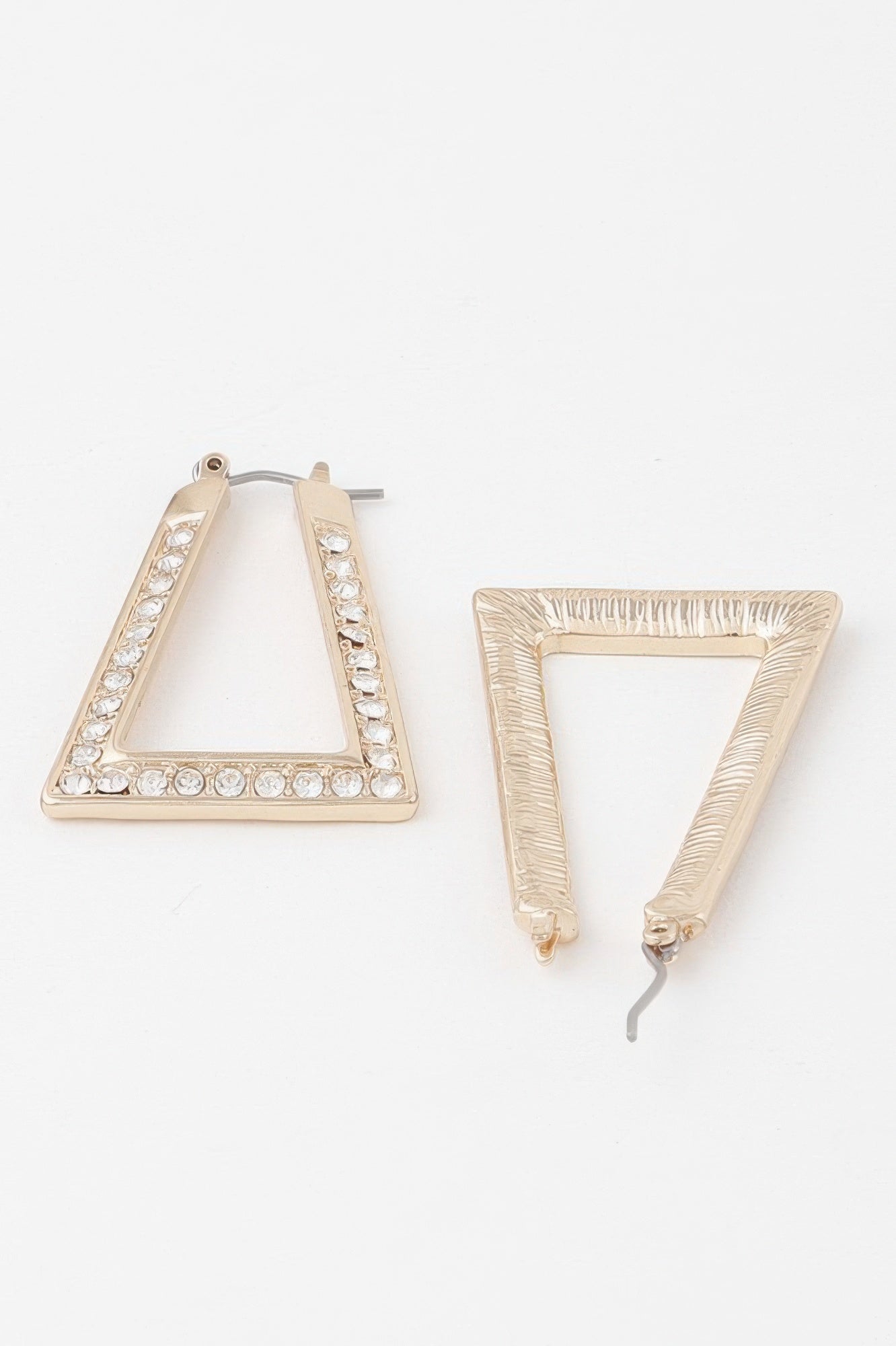 Geometric Rhinestone Earrings Secondary image