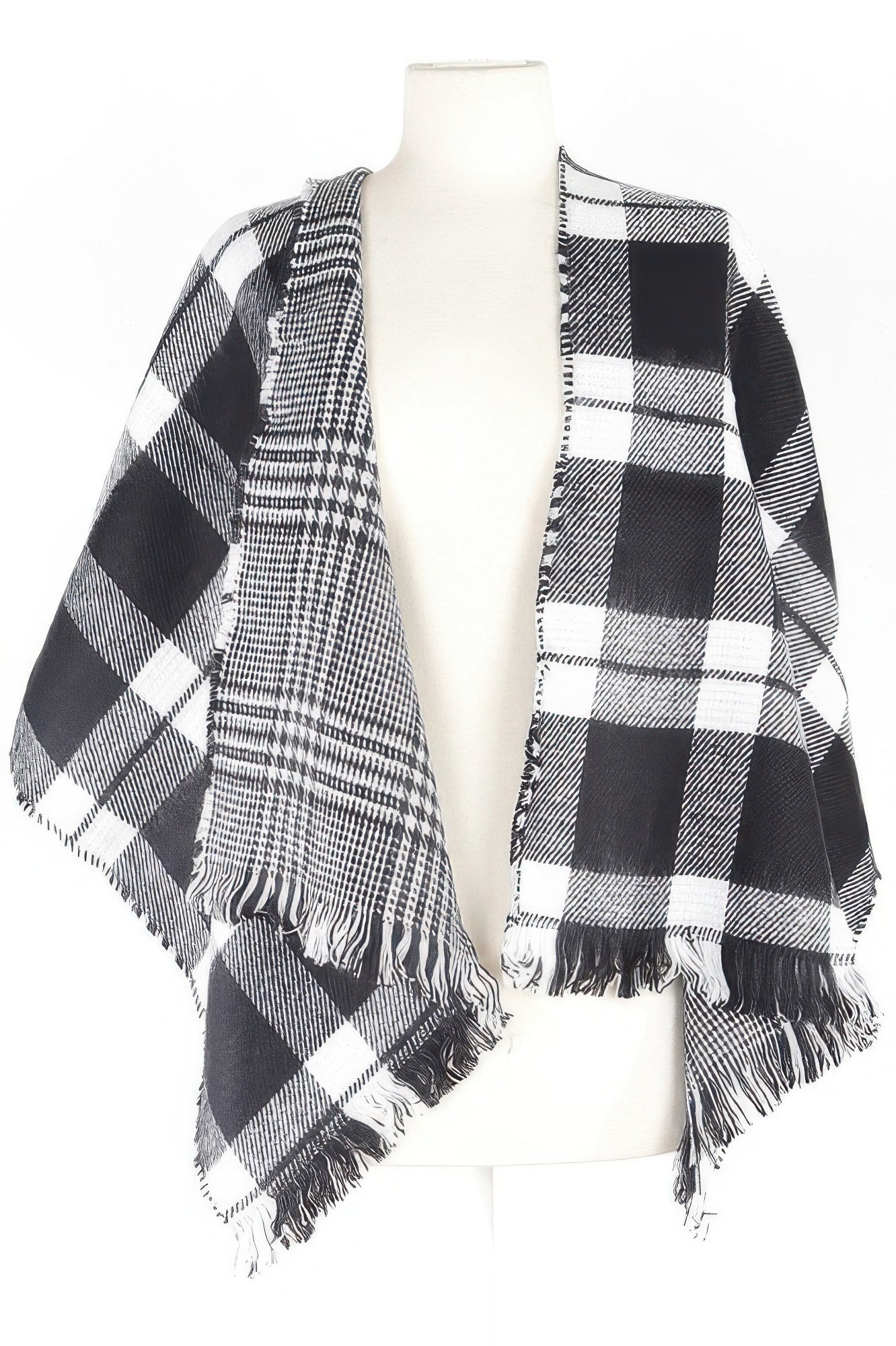 Classic Plaid Fringe Scarf Secondary image