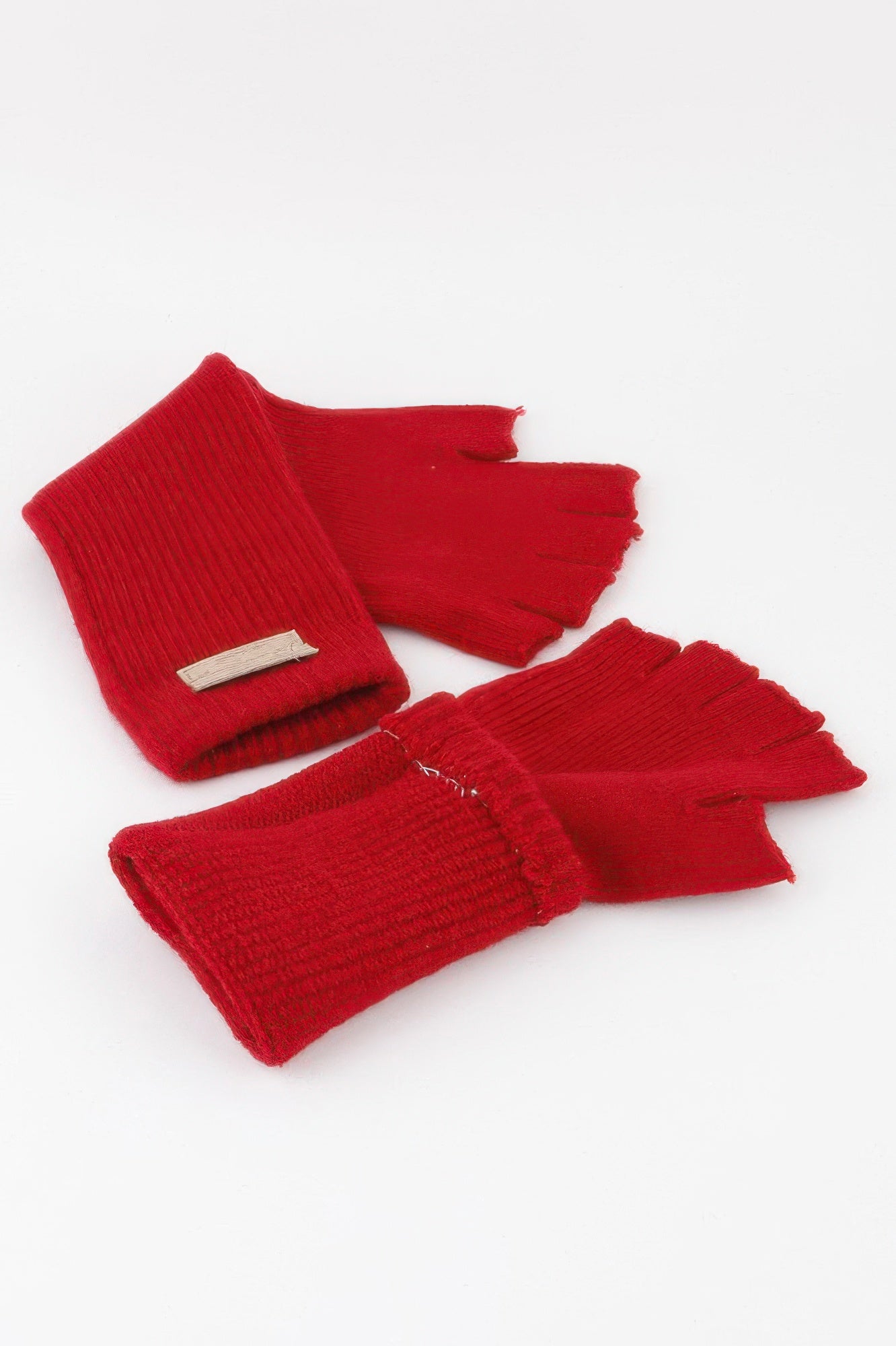 Plain Fingerless Gloves Secondary image