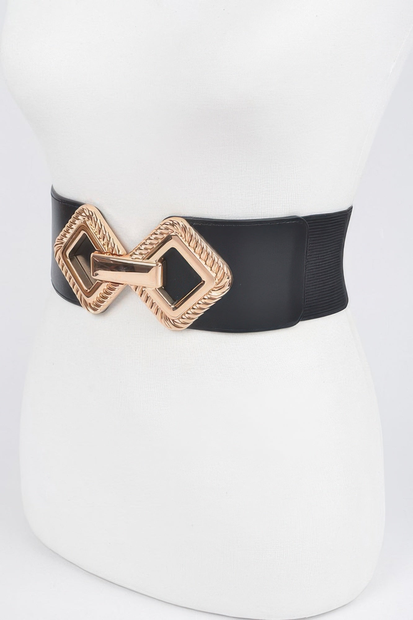 Big Metal Buckle Stretch Plus Size Belt Secondary image