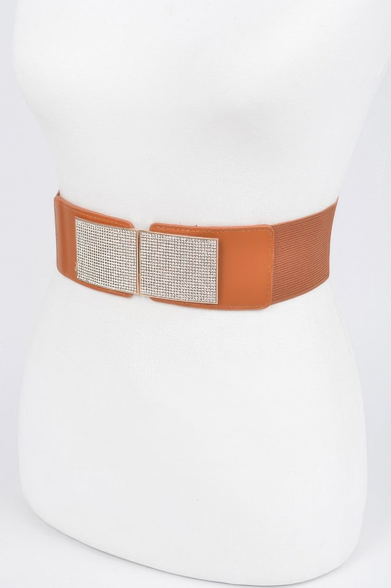 Rhinestone Plus Size Metal Chain Buckle Belt Secondary image
