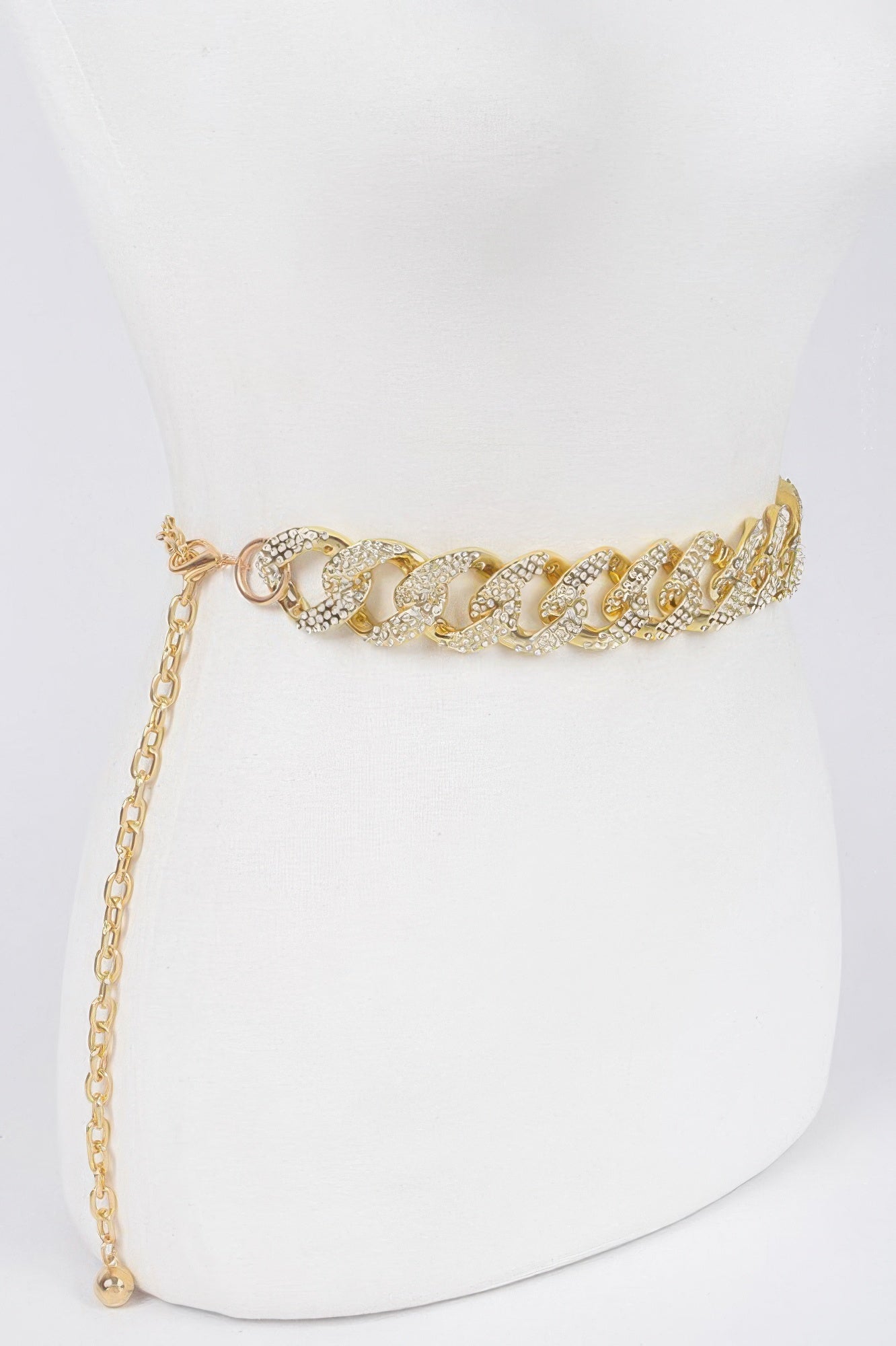 Rhinestone Oversized Plus Size Chain Belt Secondary image