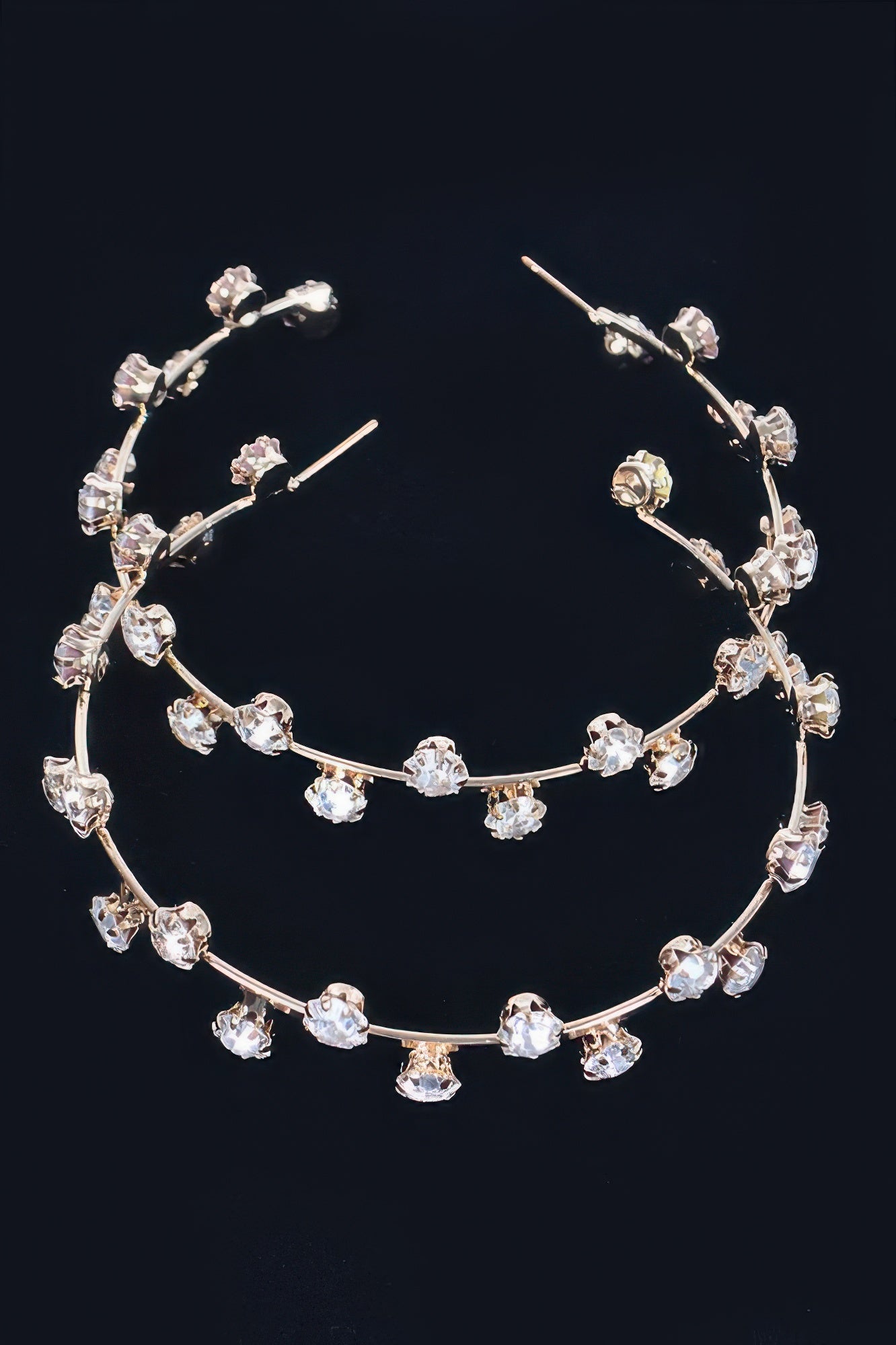 Rhinestone Hoop Earring Secondary image