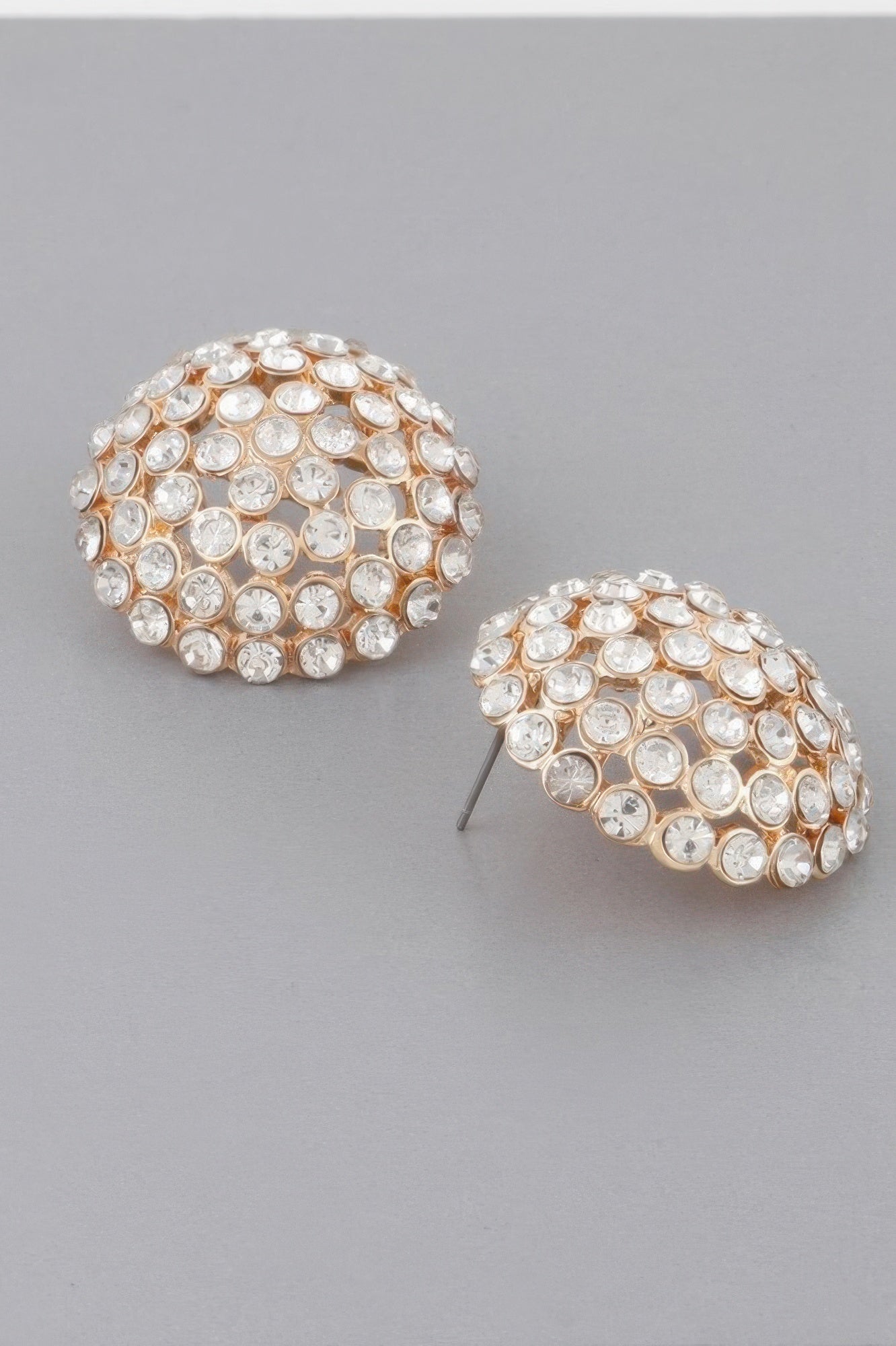 Rhinestone Stud Earrings Secondary image